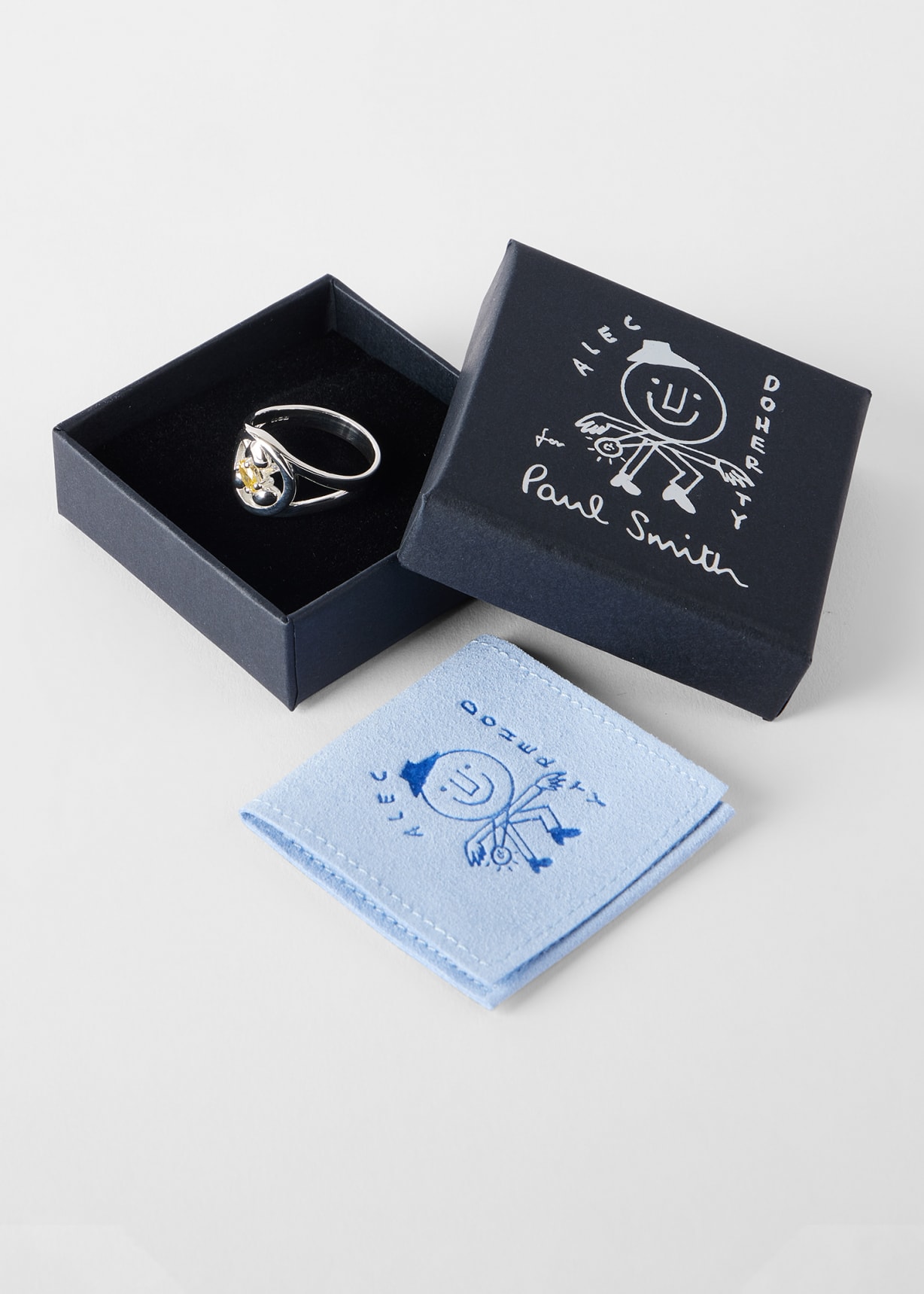 Alec Doherty for Paul Smith - Yellow Sapphire Round One Ring