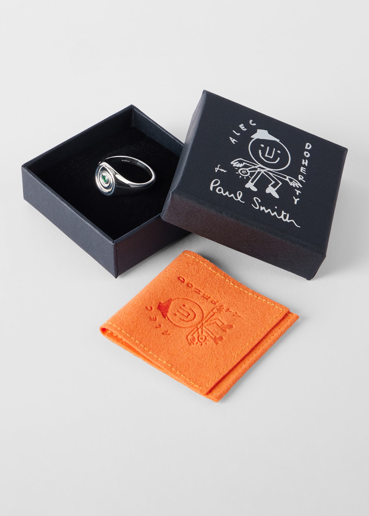 Alec Doherty for Paul Smith - Green Snail Ring