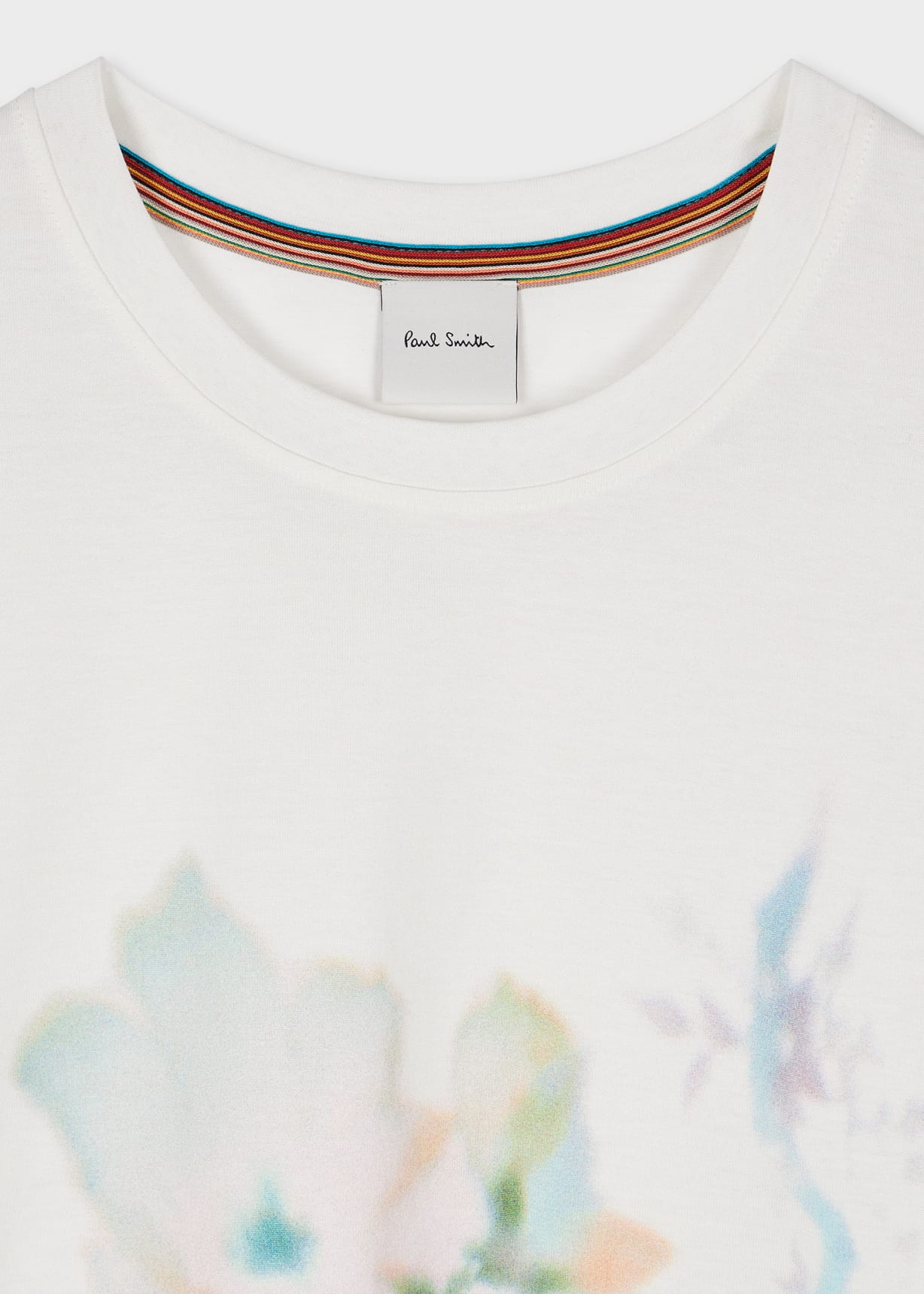 Detail View - Women's White 'Lens Blur Botanical' T-Shirt Paul Smith