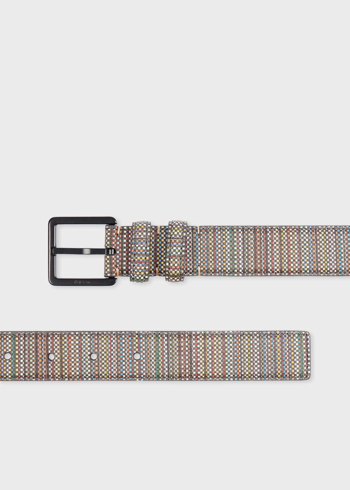 Paul Smith ?MultiColor Belt - Never Worn / NEW noTags - Size 80 Paul Smith Embossed Signature Stripe belt for Men  main image 4