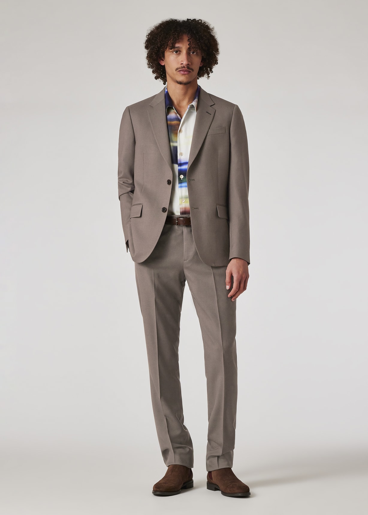 美品✨Paul Smith 千鳥　SOHO FIT セットアップスーツ　現行 The Soho - Tailored-Fit Grey Wool 'A Suit To Travel In'