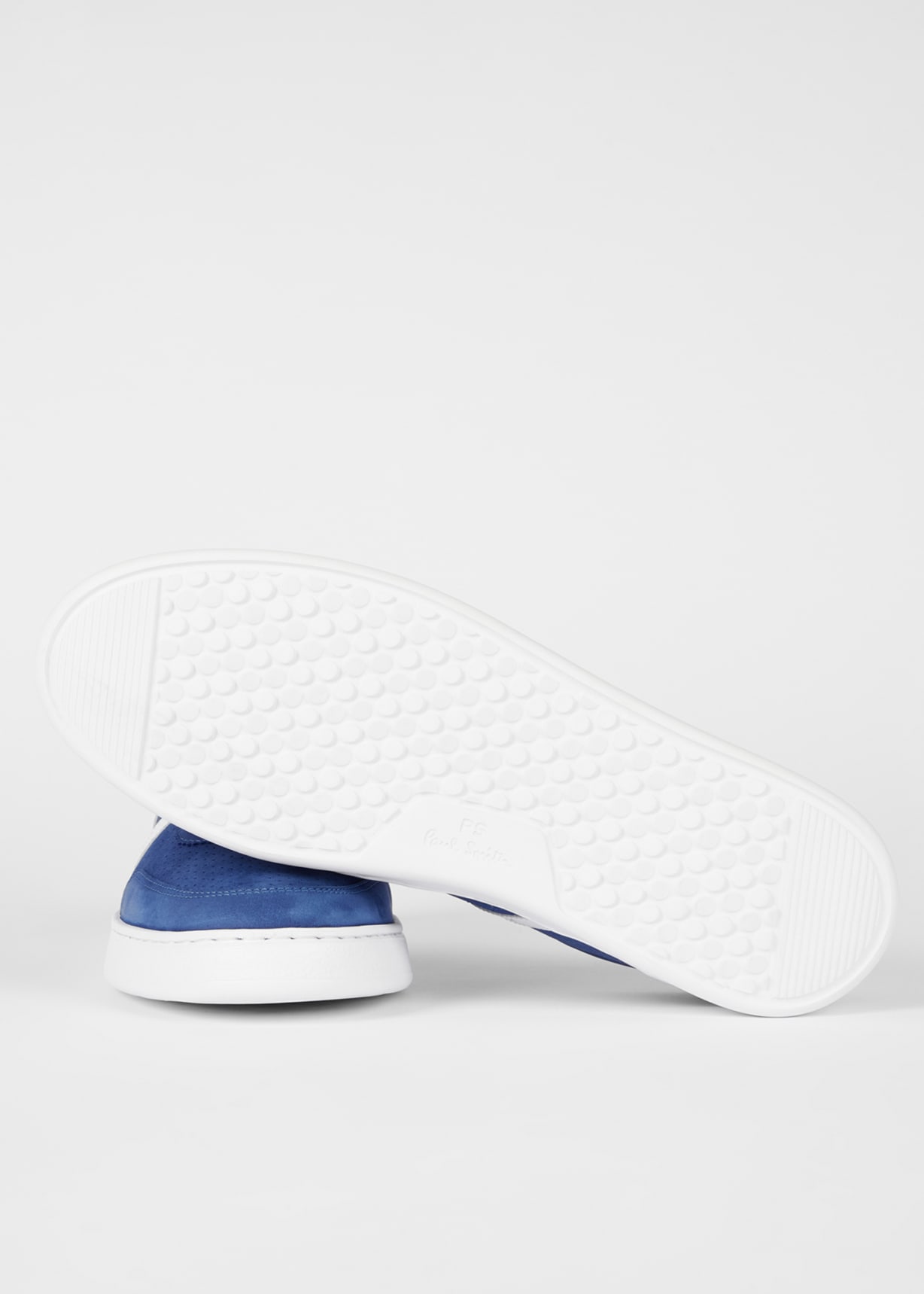 Detail View - Cobalt Blue Leather 'Birch' Trainers Paul Smith