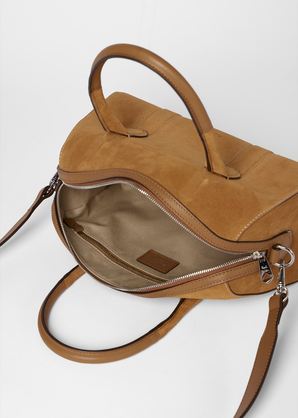 shu_m　　　　　　　　　　　　　　　　　【極厚革】Ｐａｕｌ Ｓｍｉｔｈ Women's Small Tan Suede 'Boston' Bag