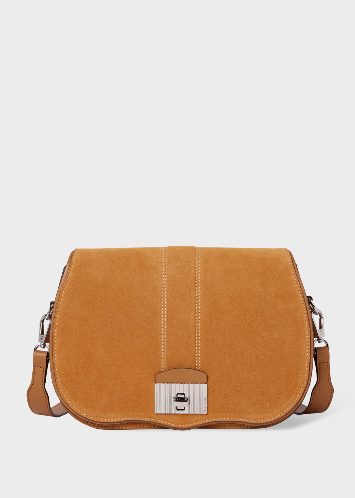 Women's Tan Suede Cross Body Bag