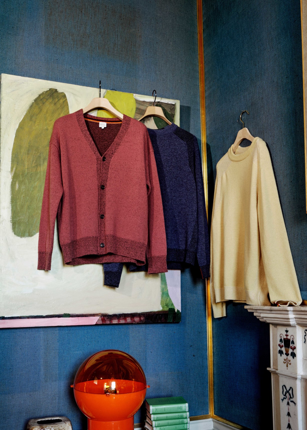Digital view - Pale Red Lambswool Cardigan Paul Smith