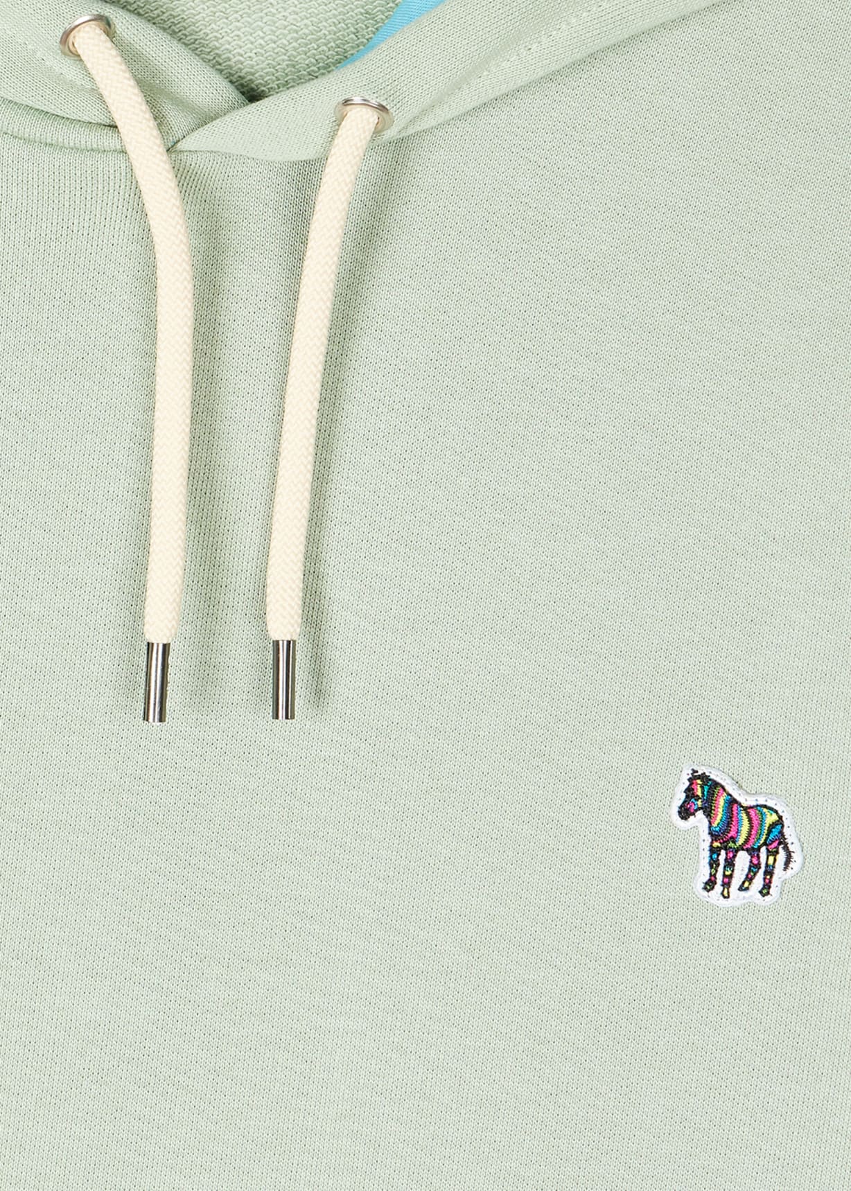 Product view - Sage Green Zebra Logo Organic Cotton Hoodie Paul Smith