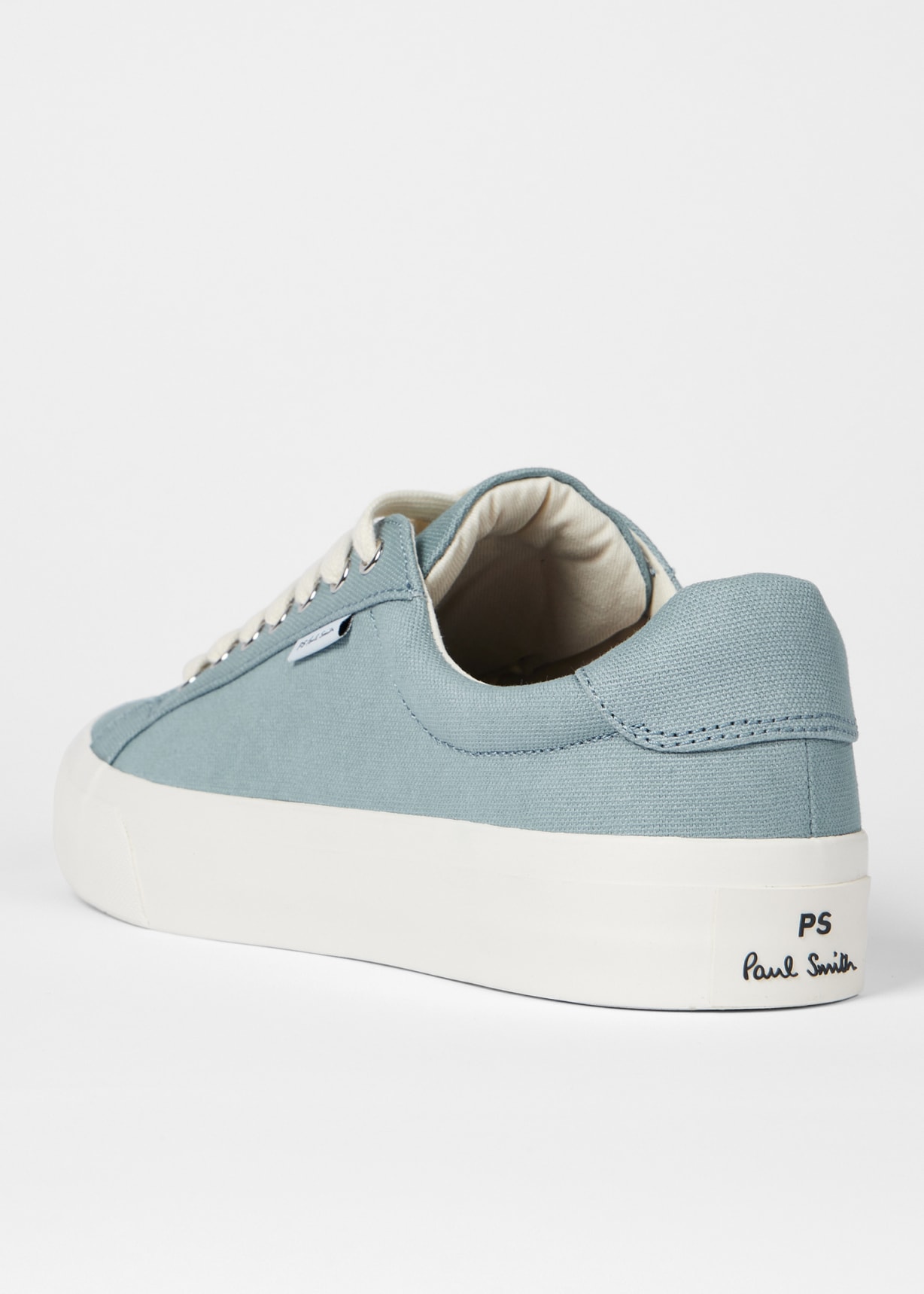 Light Blue Canvas 'Amos' Trainers
