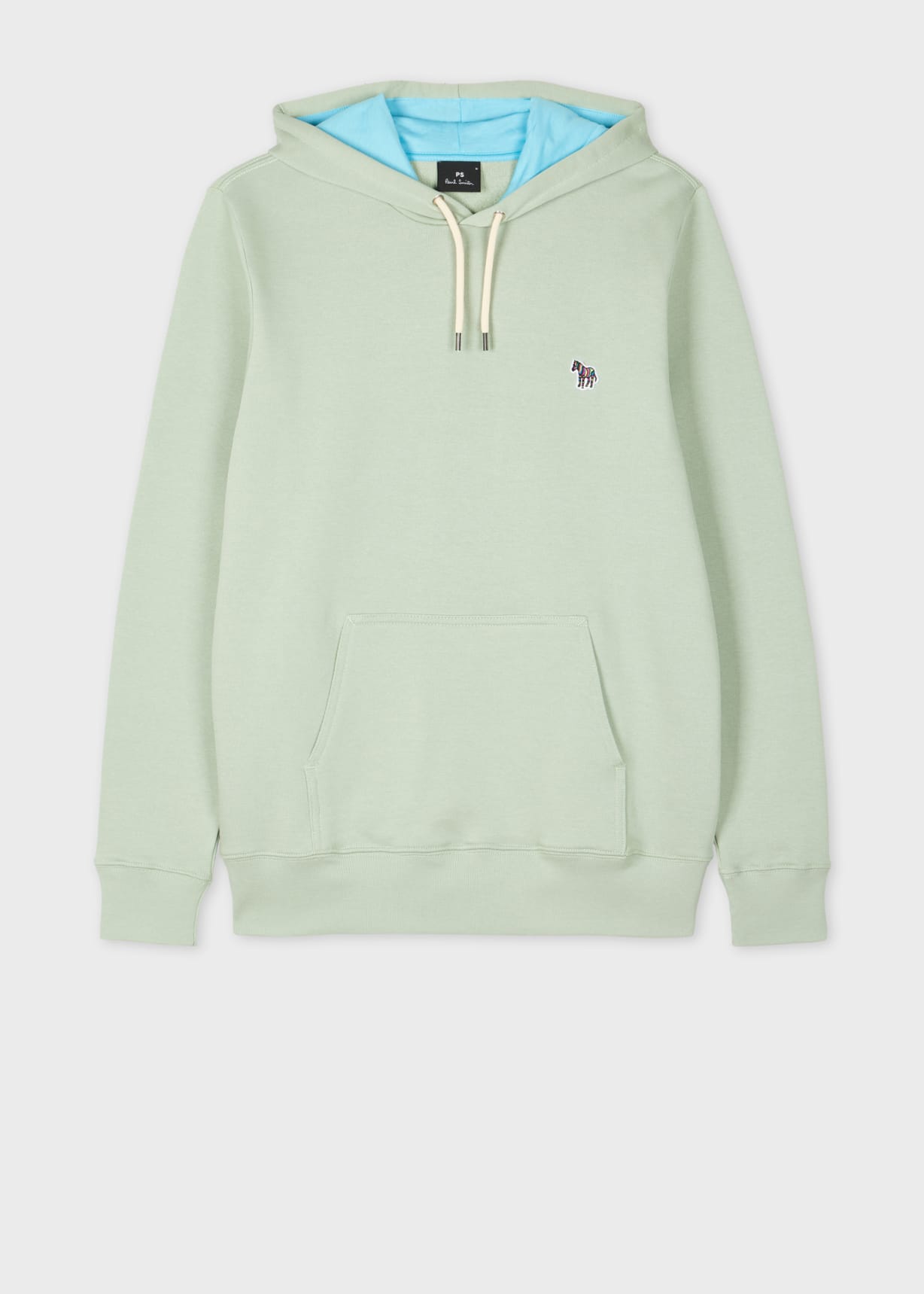 Product view - Sage Green Zebra Logo Organic Cotton Hoodie Paul Smith