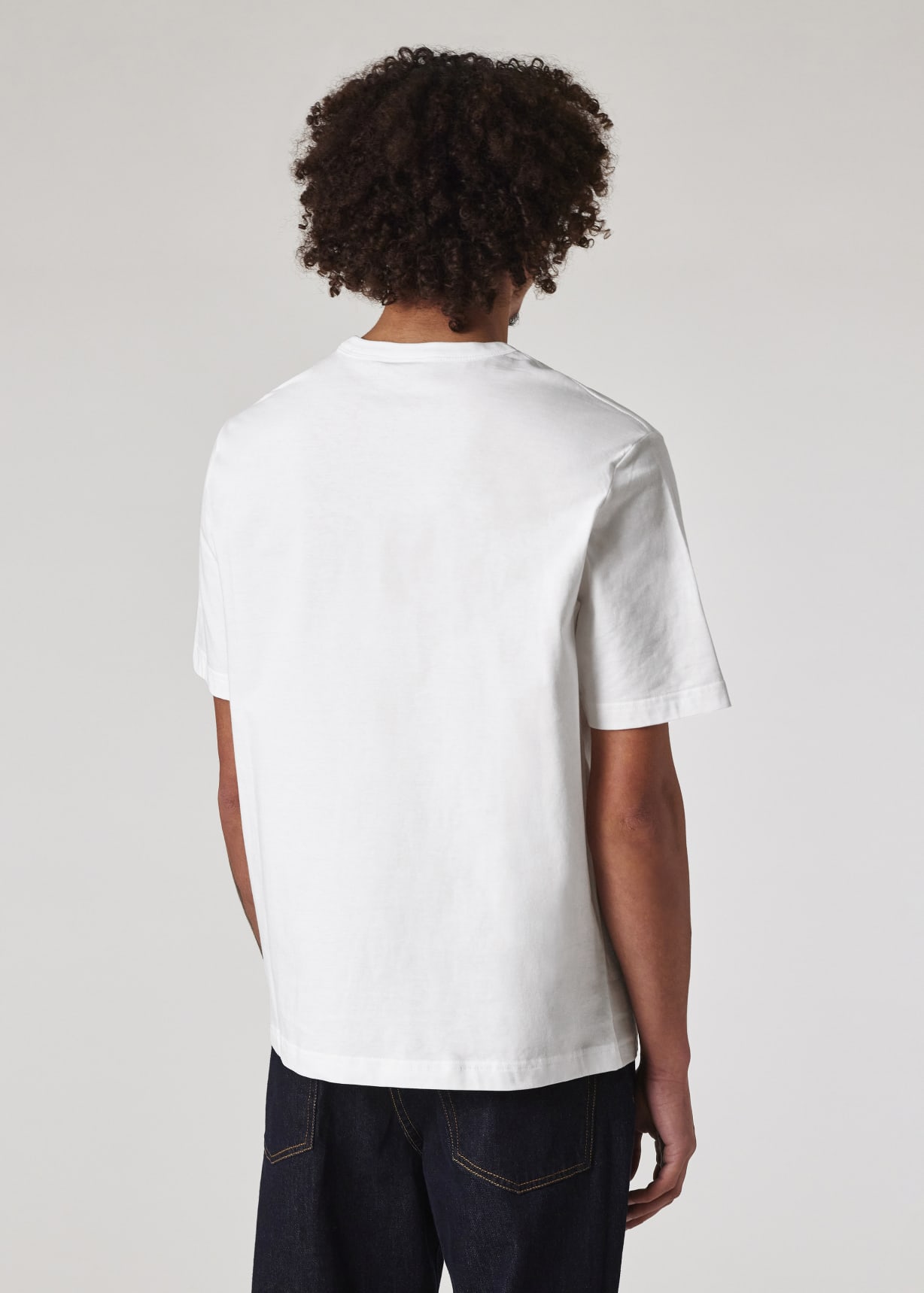 Men's White 'Desert Stripe' Print T-Shirt