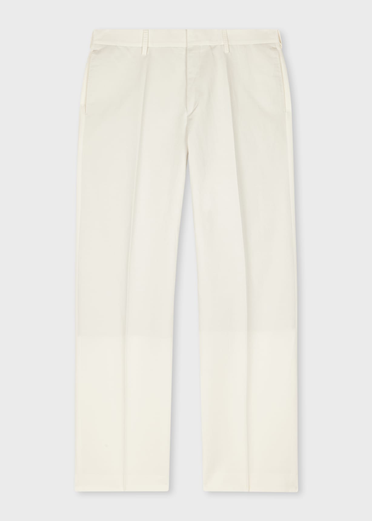 パンツ PAUL SMITH Woman Pants Cream W1R332TP00108 111 Women's Cream Wide-Leg Pinstripe Linen-Blend Trousers