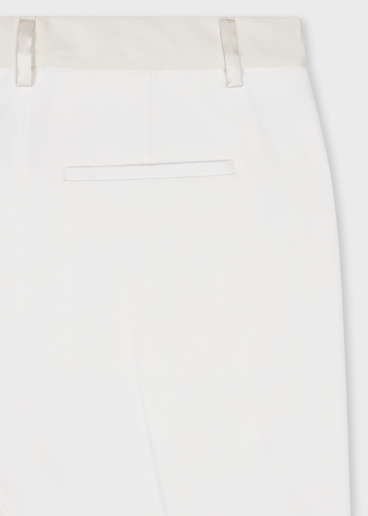 Detail View - Women's Ivory Wool-Blend Wide-Leg Trousers Paul Smith