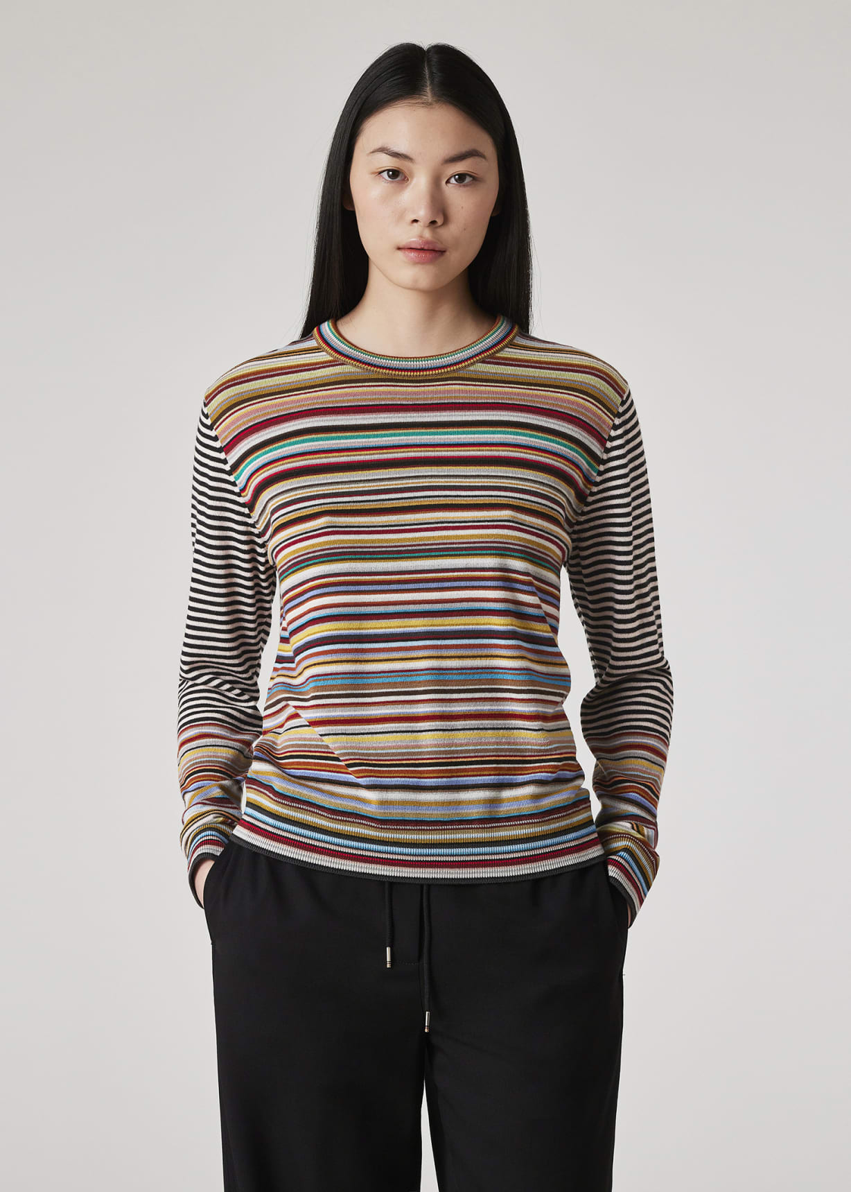 Bristl Striped Sleeveless Sweater main image 1