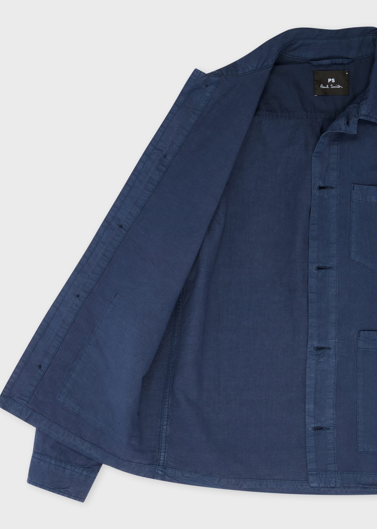 Product view - Navy Cotton-Linen Work Jacket Paul Smith