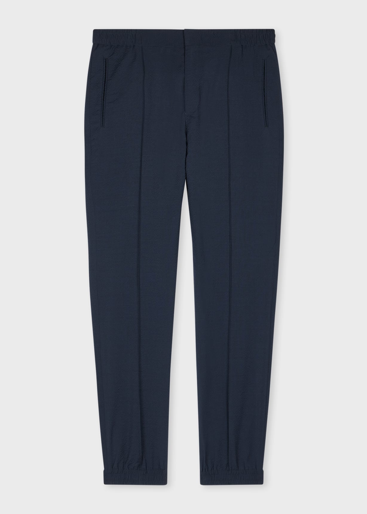 Front View - Dark Navy Seersucker Wool Co-ord Paul Smith