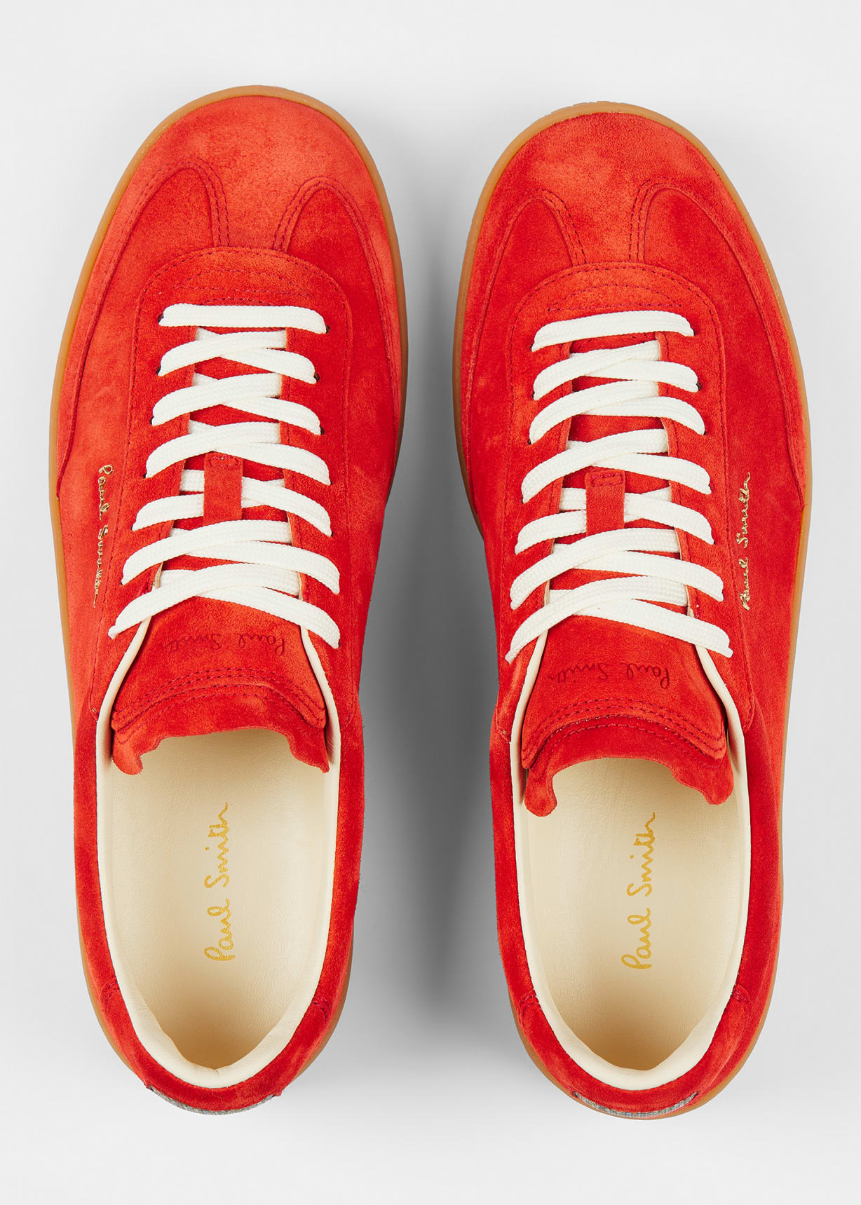 Men's Red Suede 'Como' Trainers