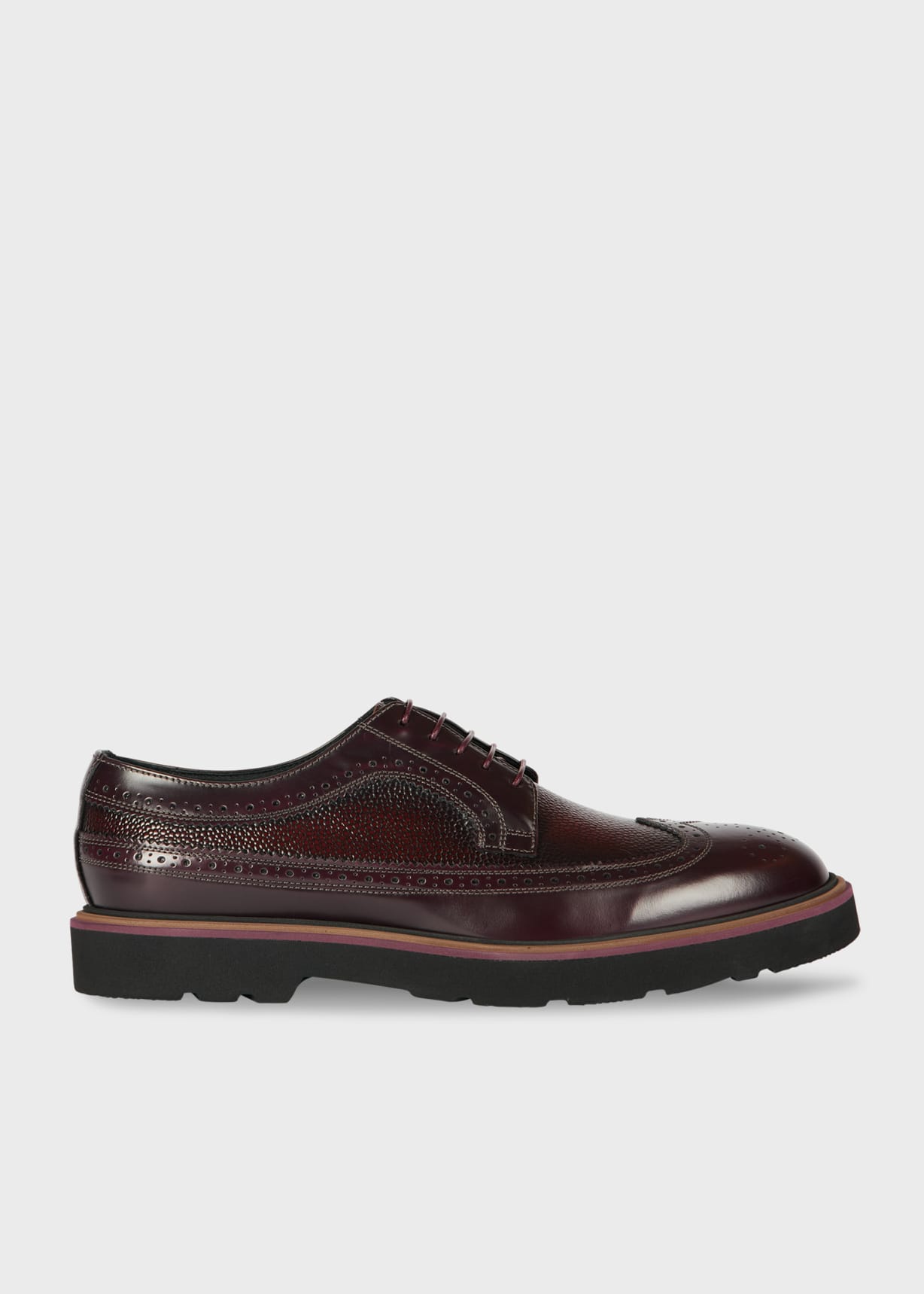 Men's Bordeaux Leather 'Count' Brogues