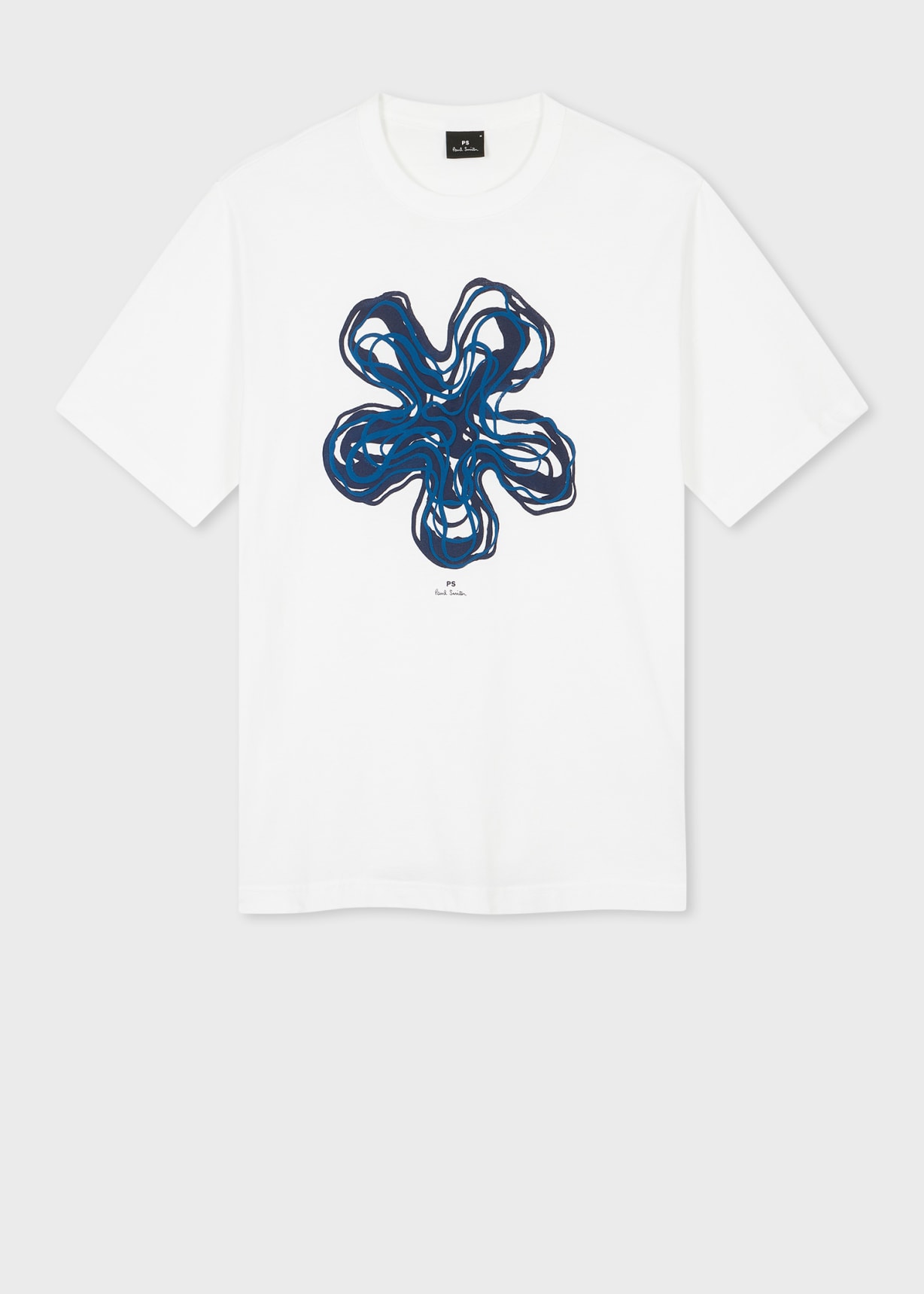Front View - White Organic Cotton 'Yukka' T-Shirt Paul Smith