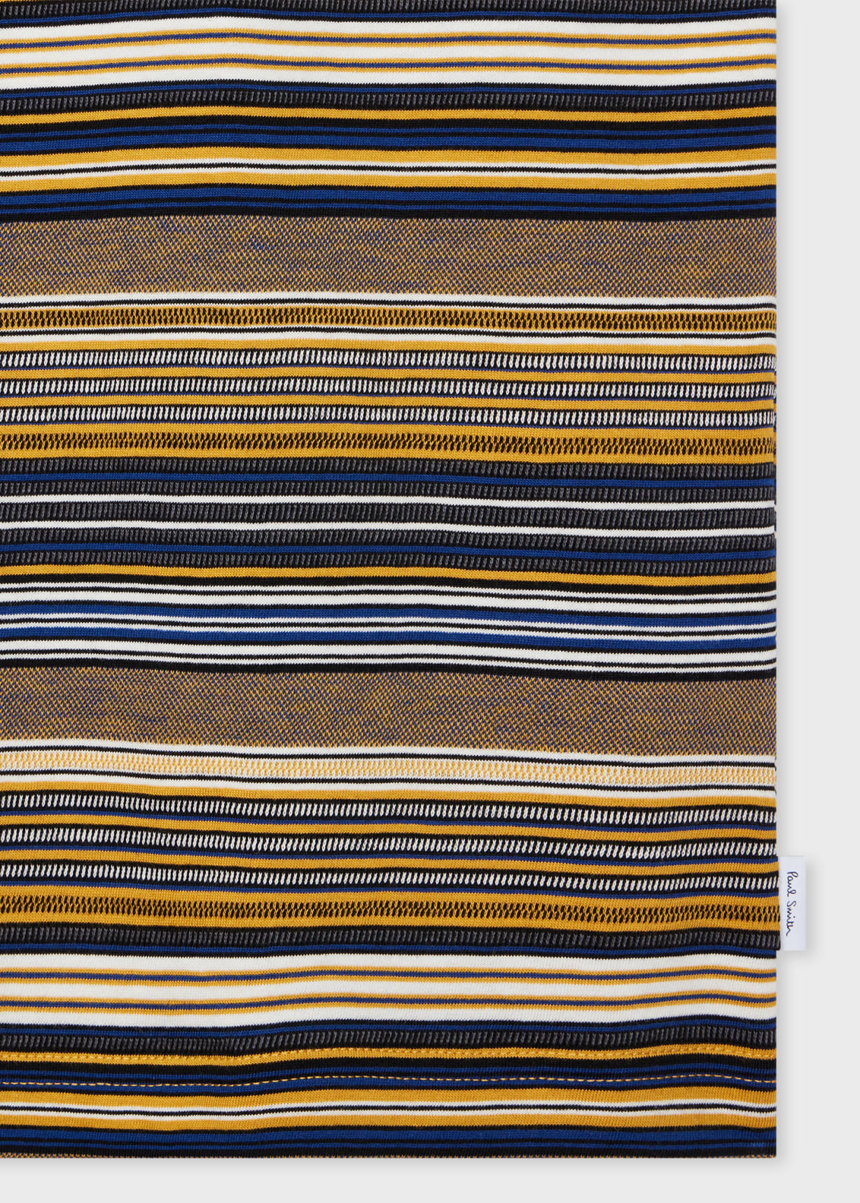 Product view - Yellow And Navy Stripe Cotton T-Shirt