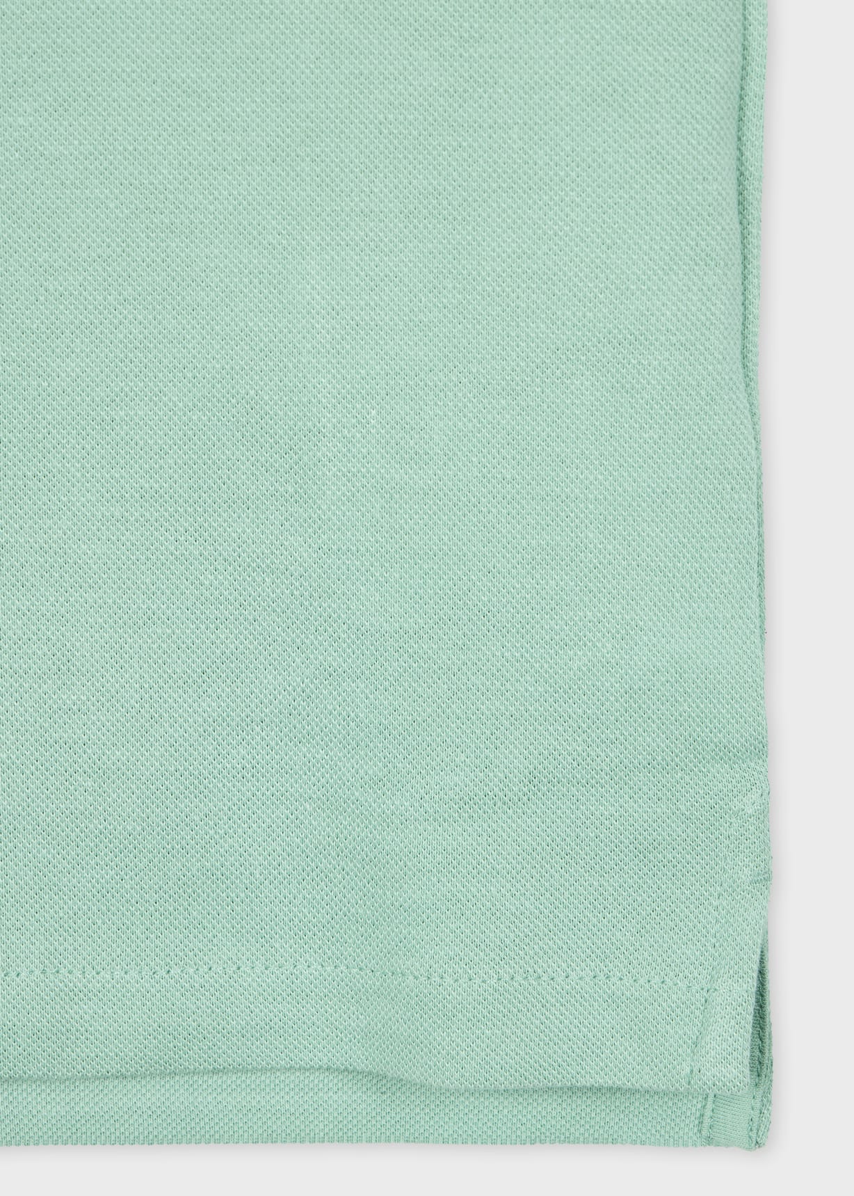 Product view - Sea Green Zebra Logo Polo Shirt With Contrast Tipping