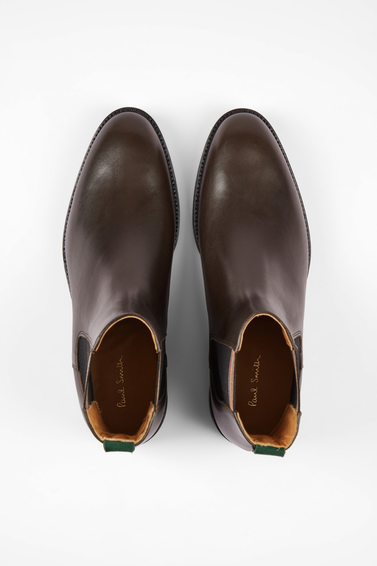 Brown Leather 'Lansing' 'Signature Stripe' Boots