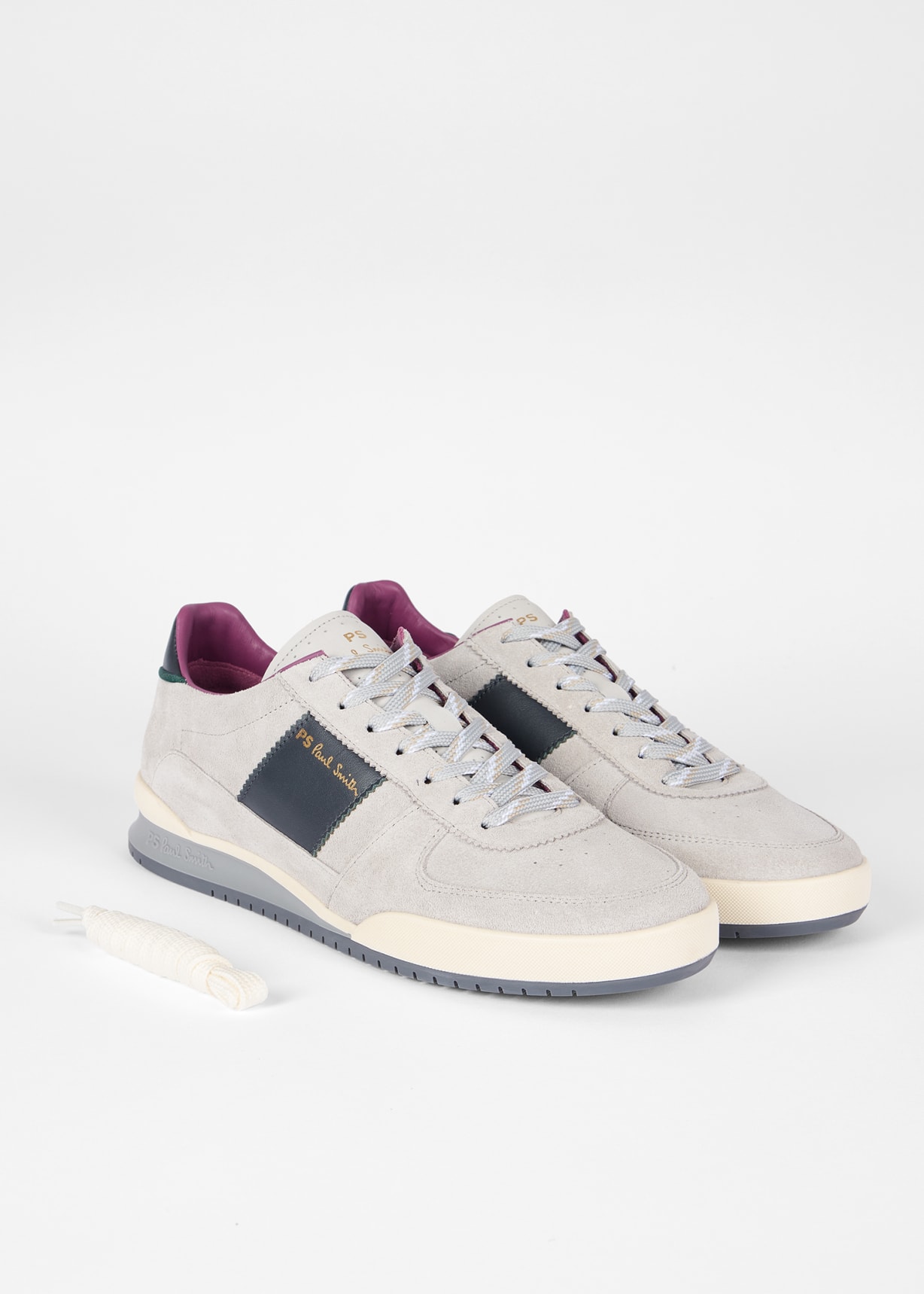 Men's Light Grey Suede 'Rye' Trainers
