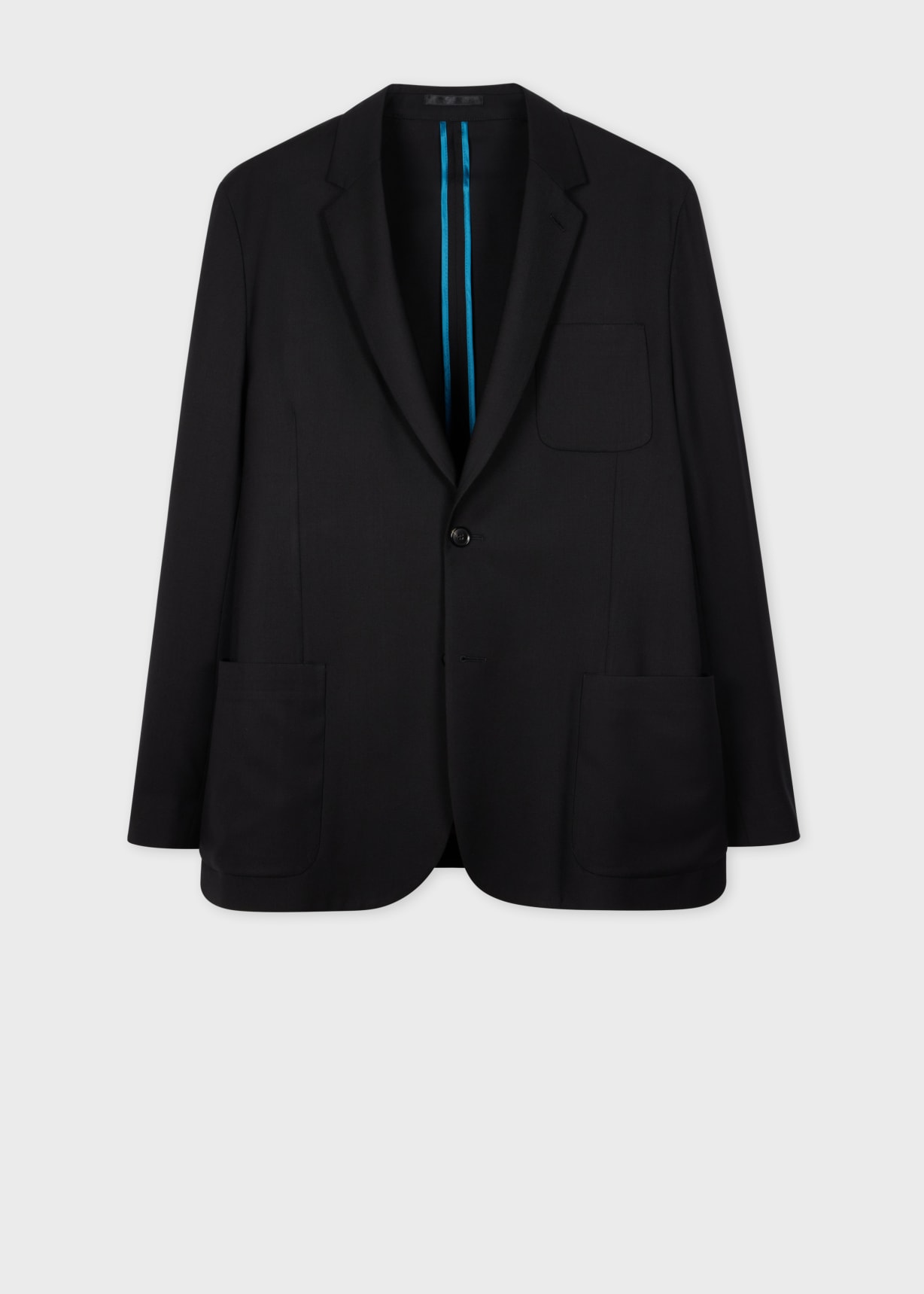 A Suit To Travel In - Men's Black Wool Unlined Blazer