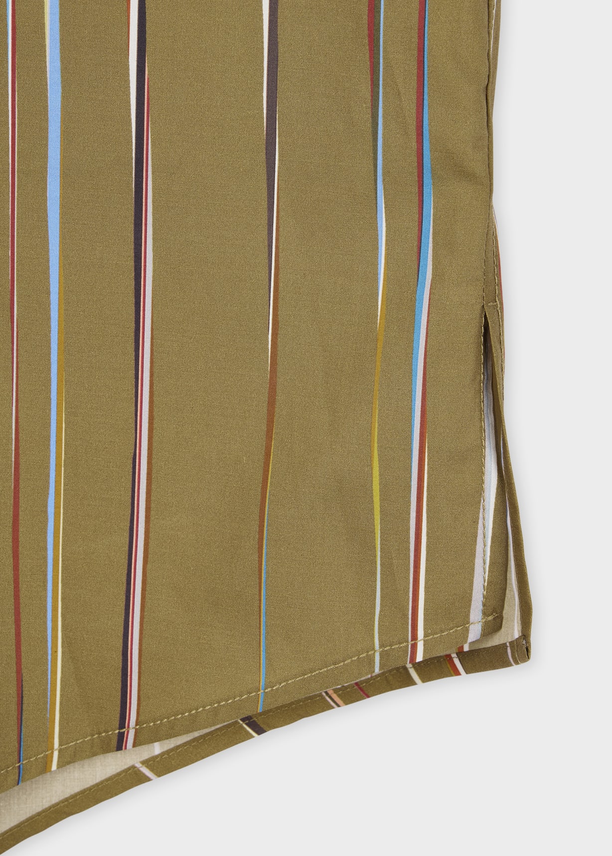 Detail View - Women's 'Green Signature Stripe' Short Sleeve Shirt Paul Smith