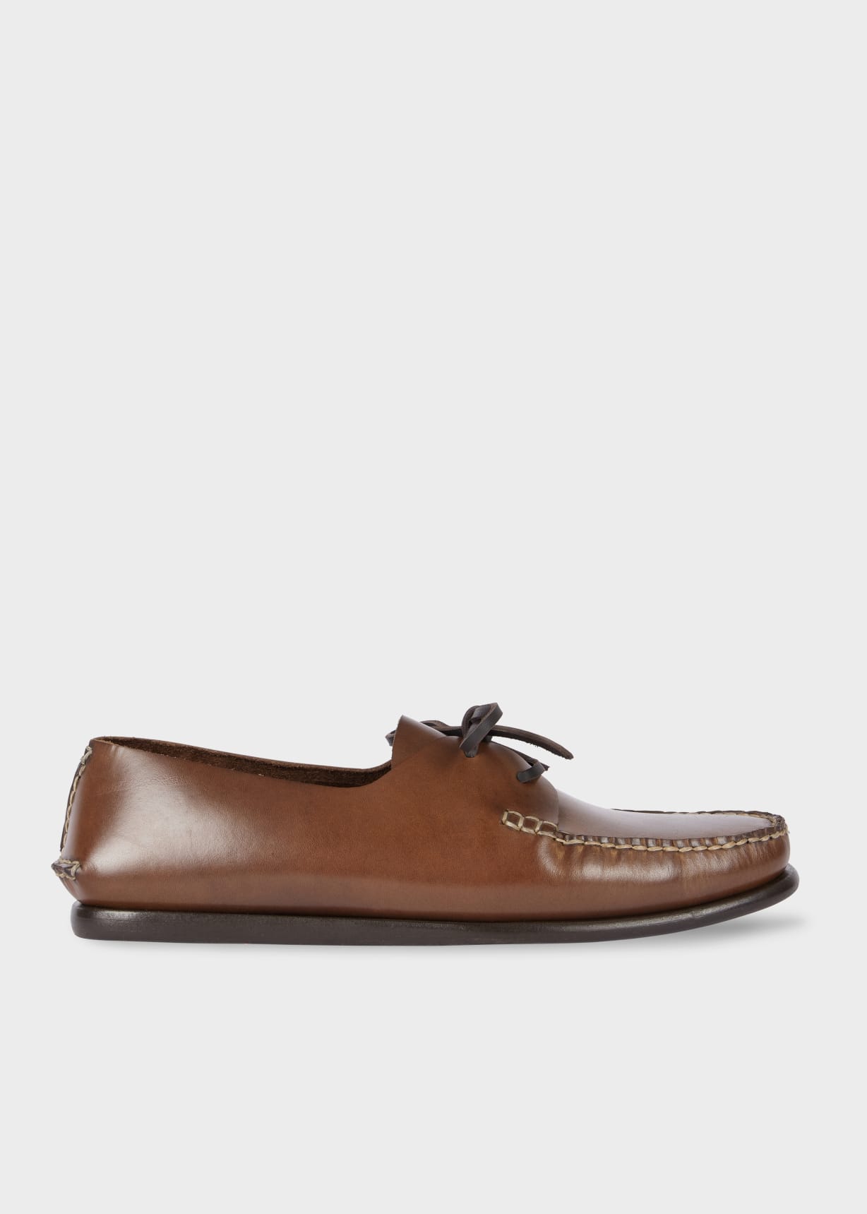 Front View - Brown Leather 'Truro' Shoes Paul Smith