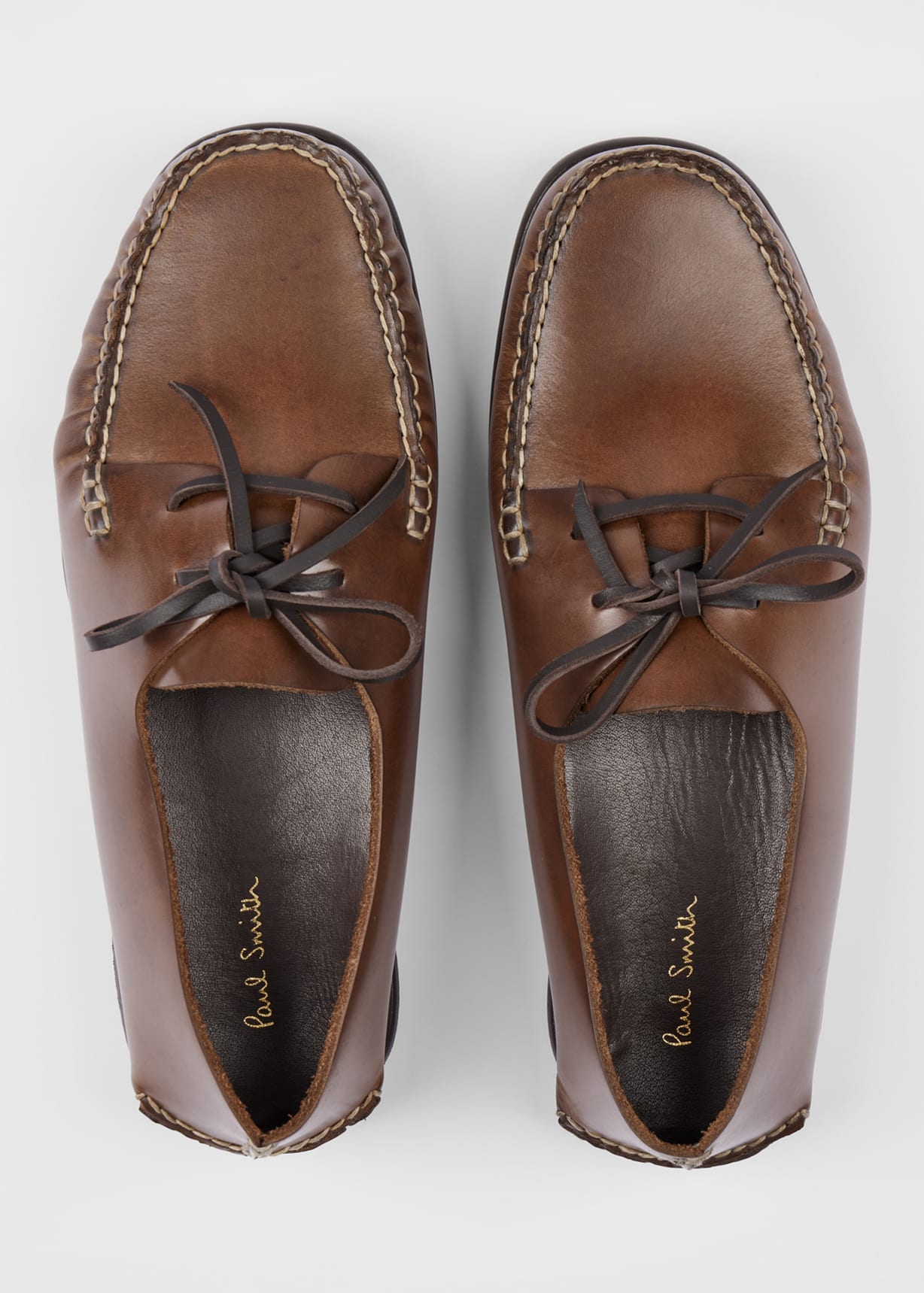 Pair View - Brown Leather 'Truro' Shoes Paul Smith
