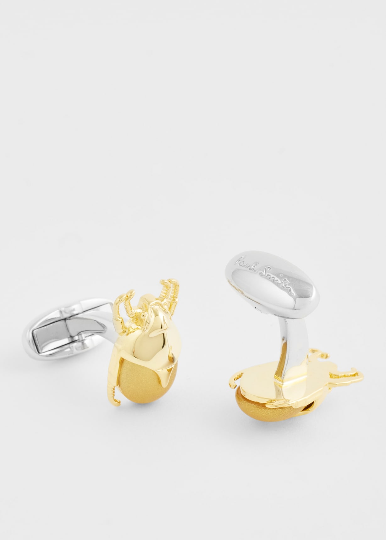 Men's Gold-Toned 'Beetle' Cufflinks