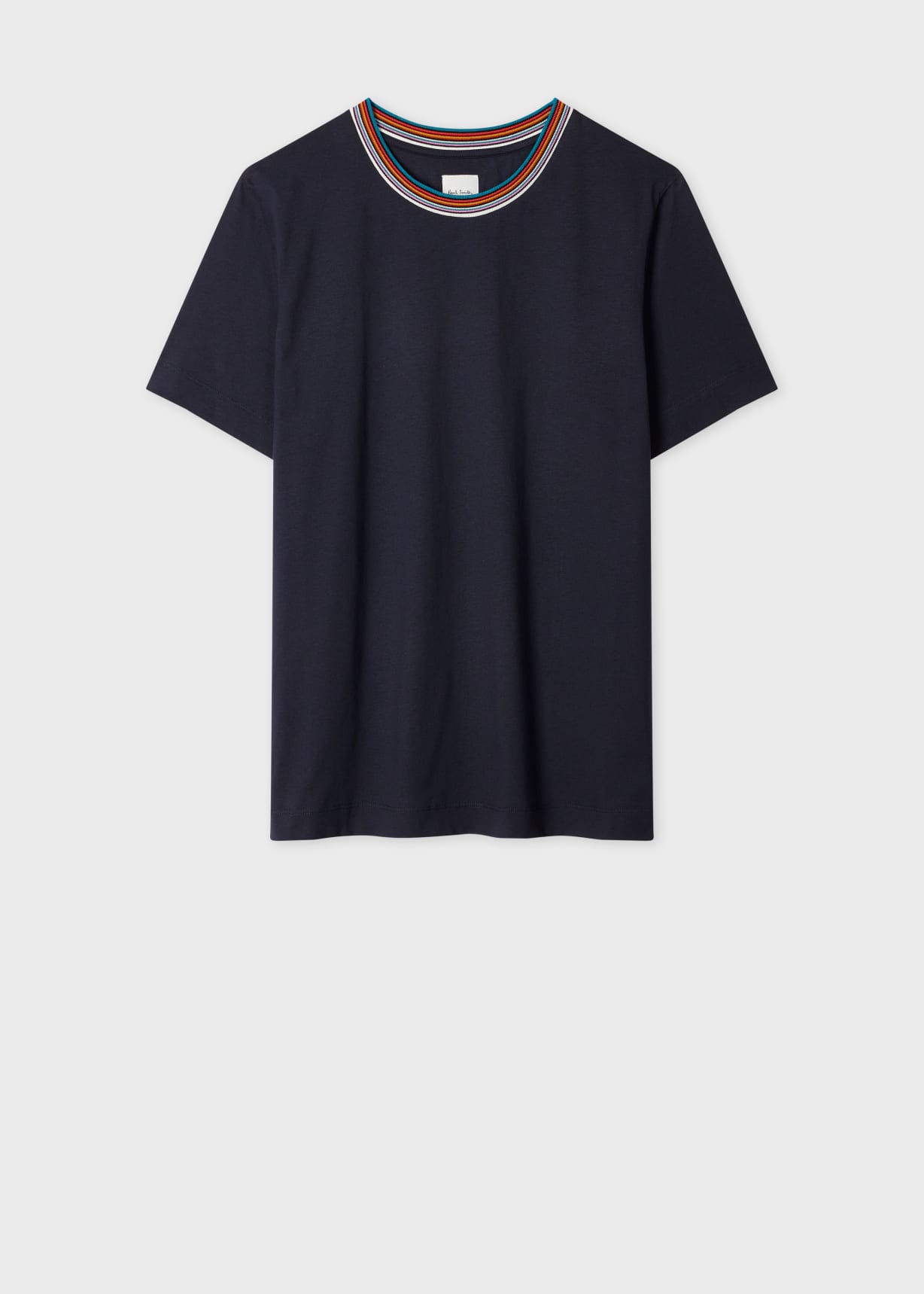 Women's Navy Blue 'Signature Stripe' Crew Neck T-Shirt Paul Smith