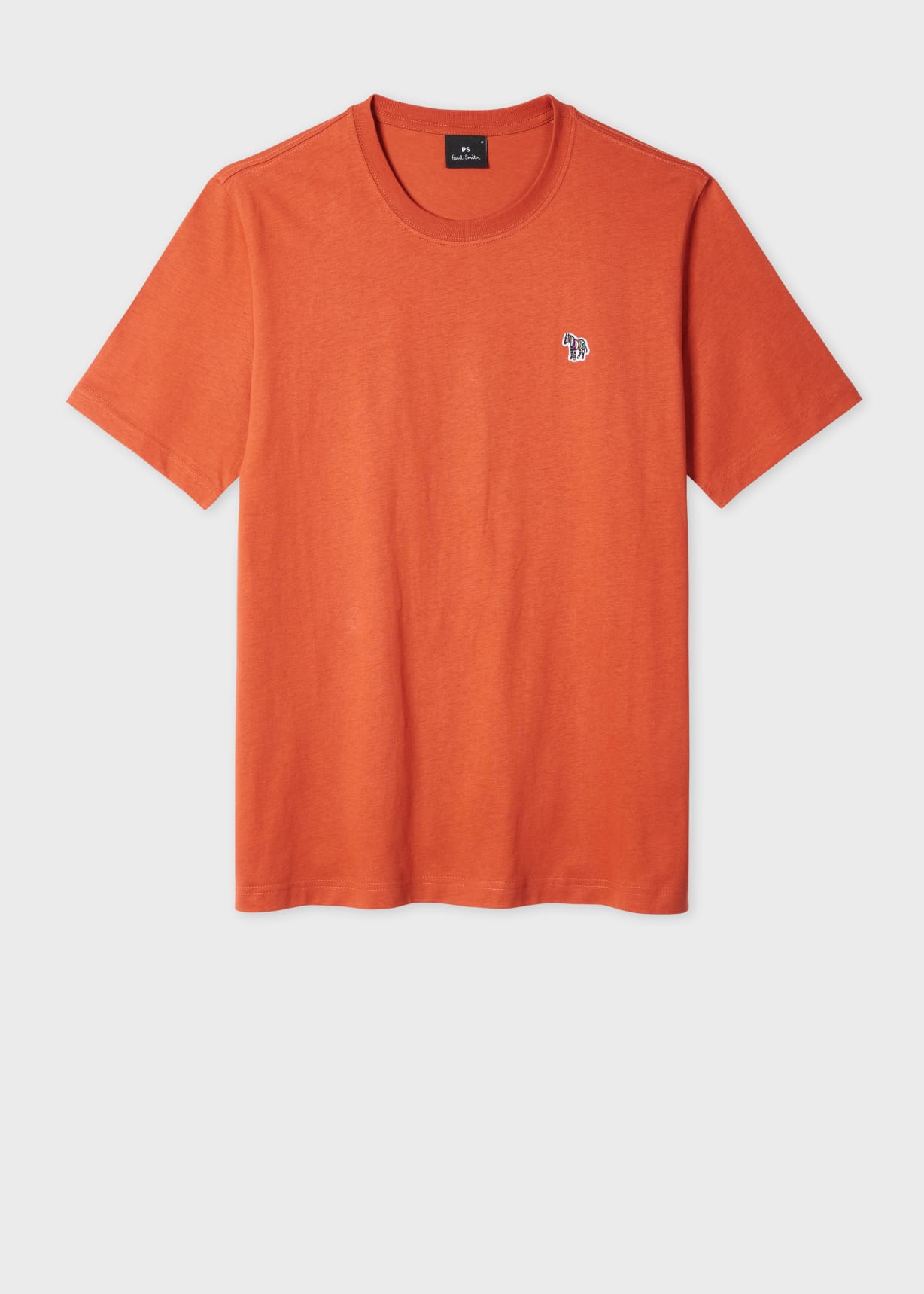 Tシャツ・カットソー PS PAUL SMITH Men T-shirt Red M2R011RMP4544 25E Men's Burgundy Organic Cotton Zebra Logo T-Shirt