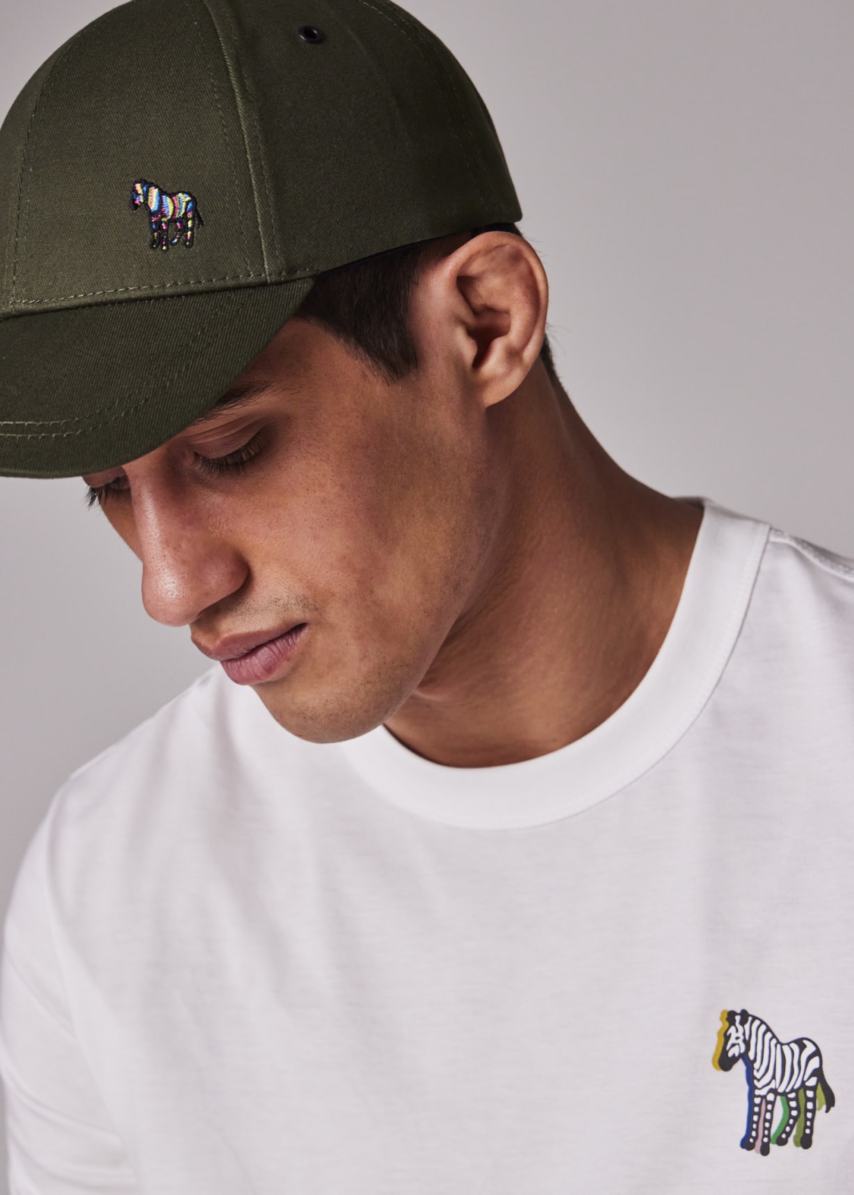 Khaki Zebra Logo Baseball Cap Paul Smith