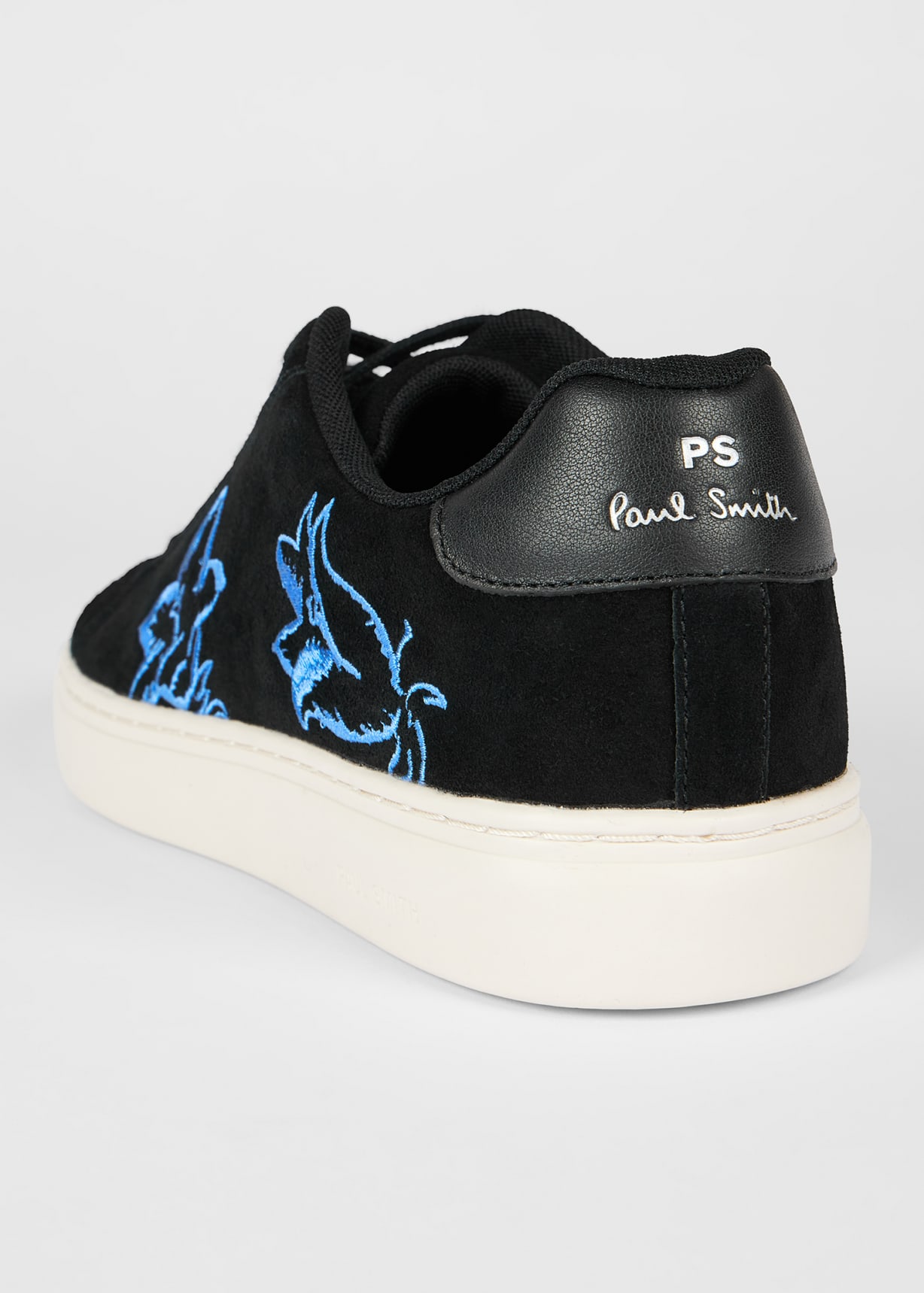 Paul Smith｜SNEAKERS (MENS SHOE REX BLACK EMBROIDERY (M2 Paul Smith Men's Embroidered Rex Sneakers in Black Paul Smith