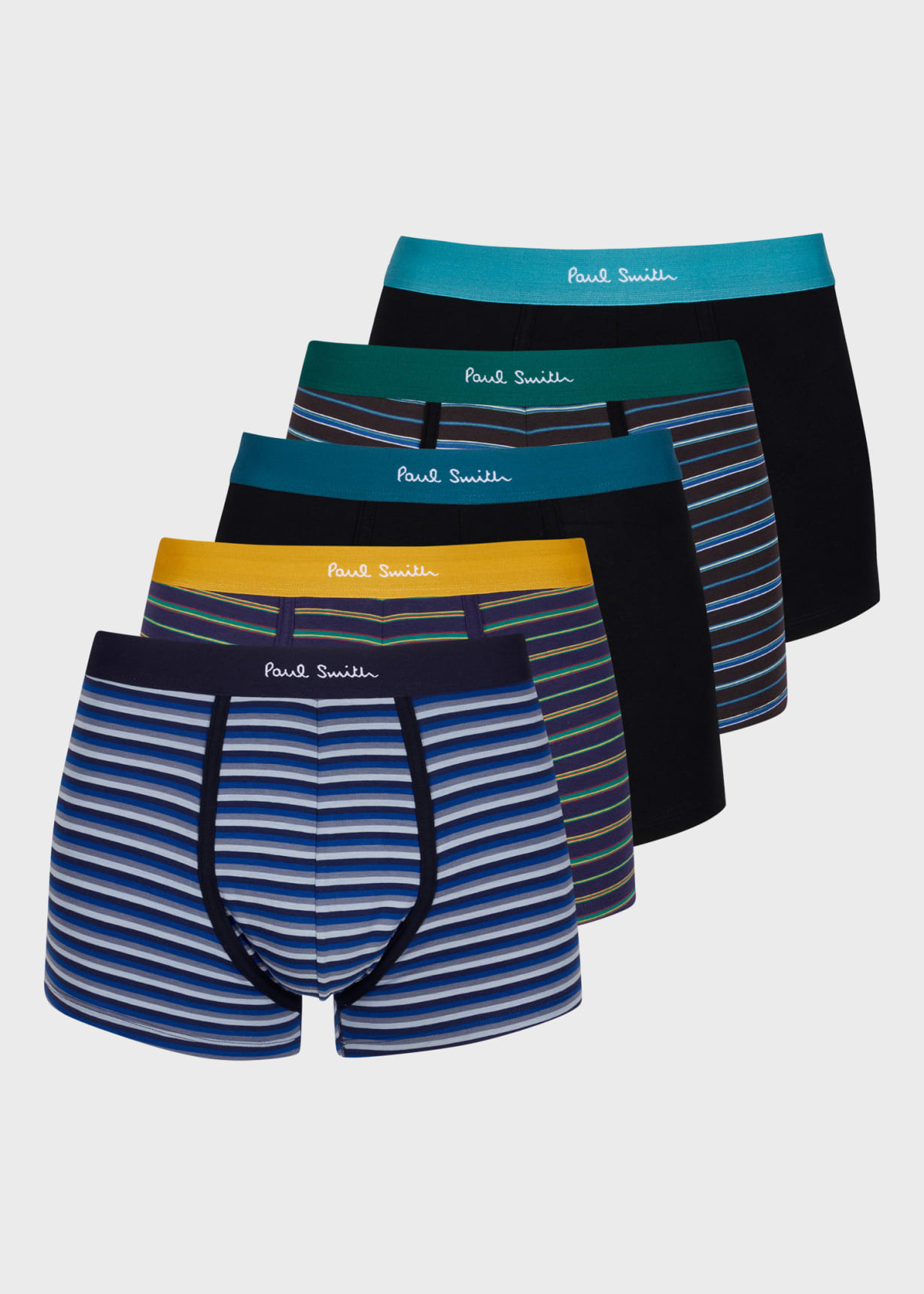 Paul Smith Men's 5-Pack Artist Stripe Trunks | Neiman Marcus