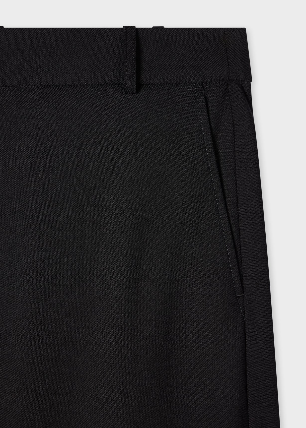 A Suit to Travel In - Women's Black Wool Tailored Skirt
