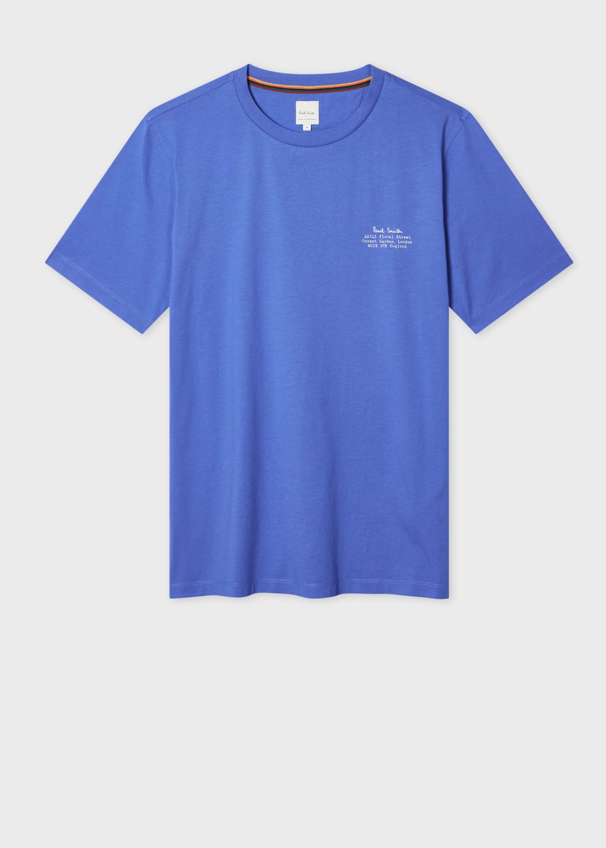 Men's Cobalt Blue Signature Logo Print T-Shirt