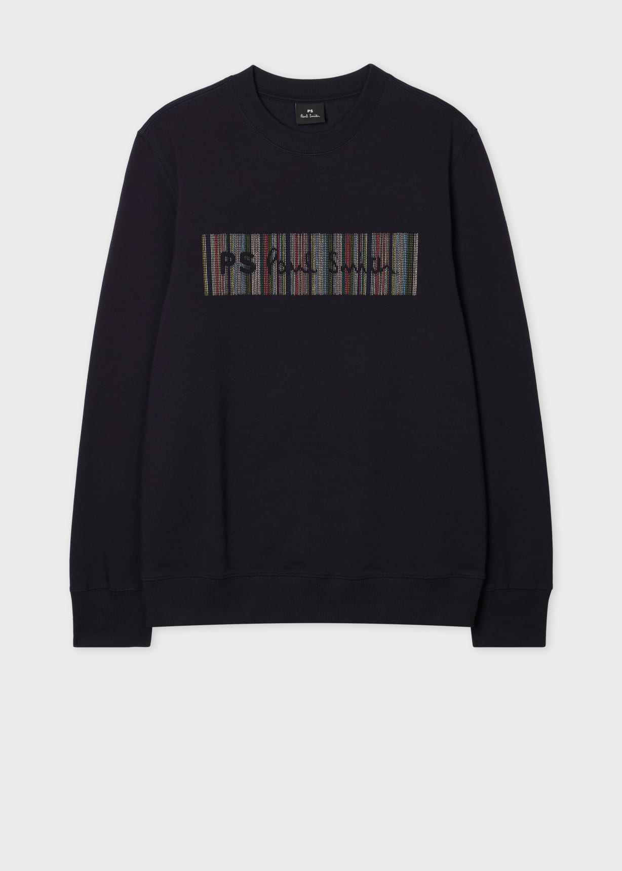 【関税&送料込】Paul Smith Stripes Logo Collar T-Shirt Men's Black 'Signature Stripe' Pocket T-Shirt