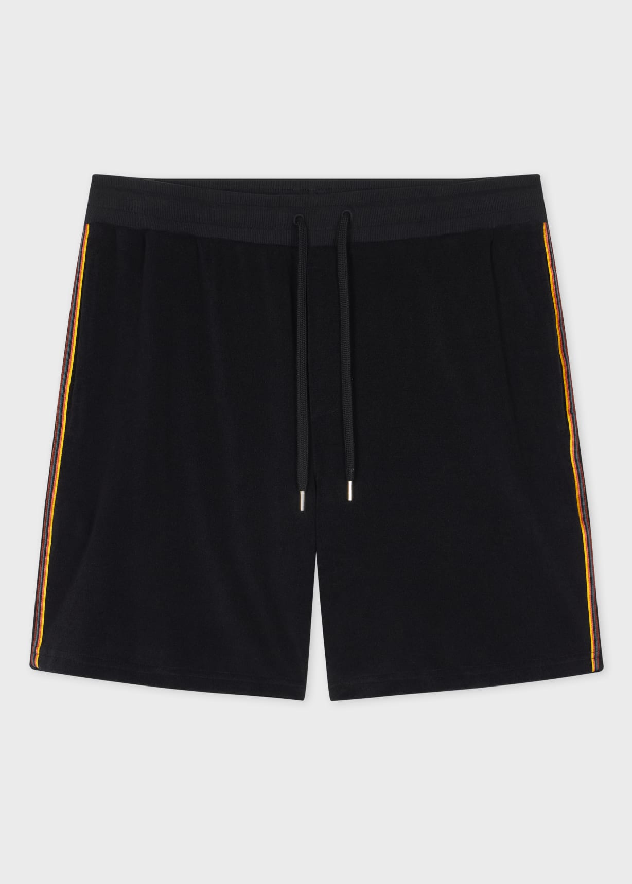 Men's Black Towelling Lounge Shorts