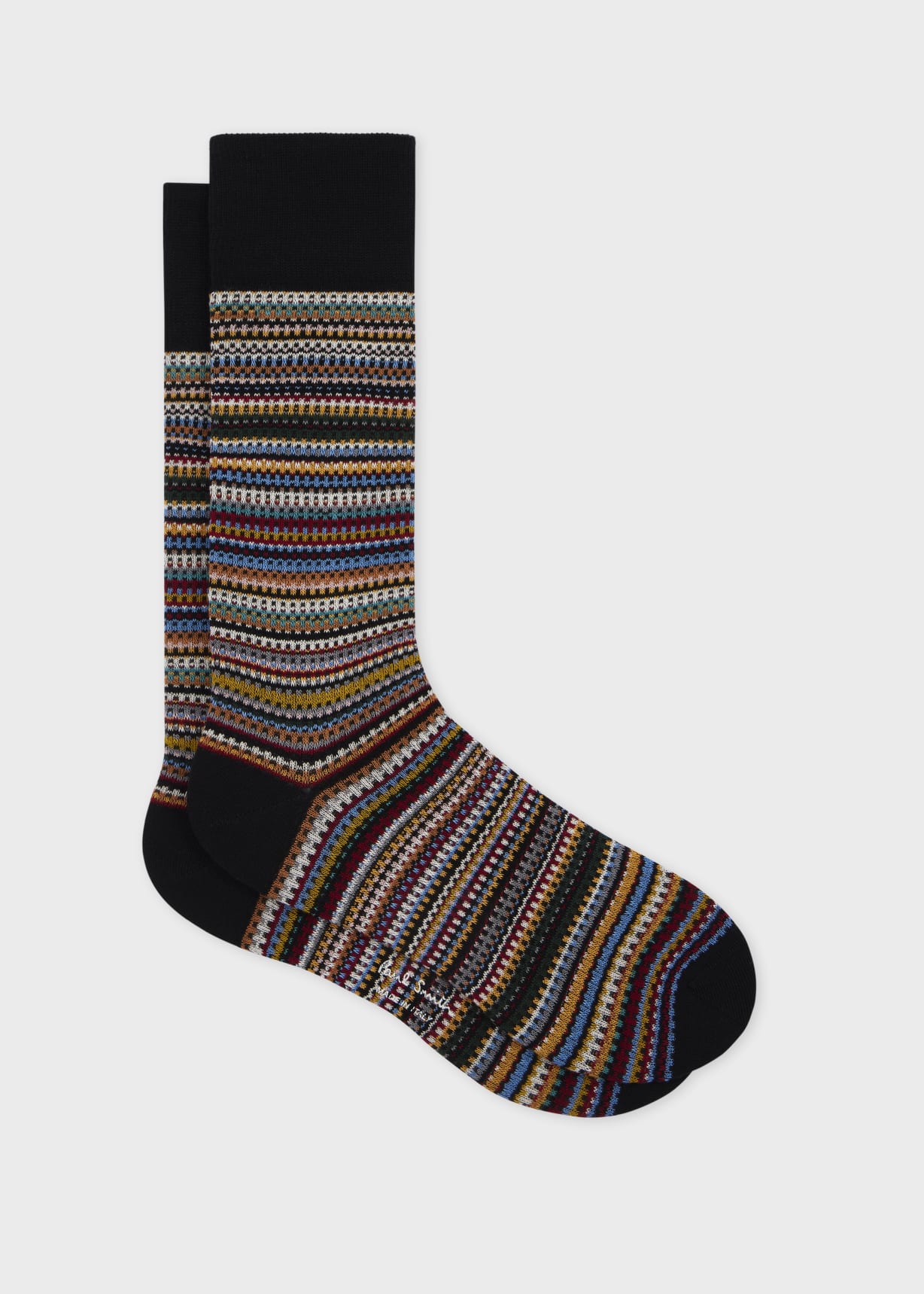 Signature Stripe Cotton-Blend Pique Socks