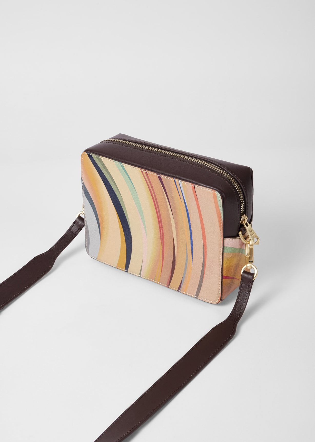 Women's 'Dusky Swirl' Leather Camera Bag