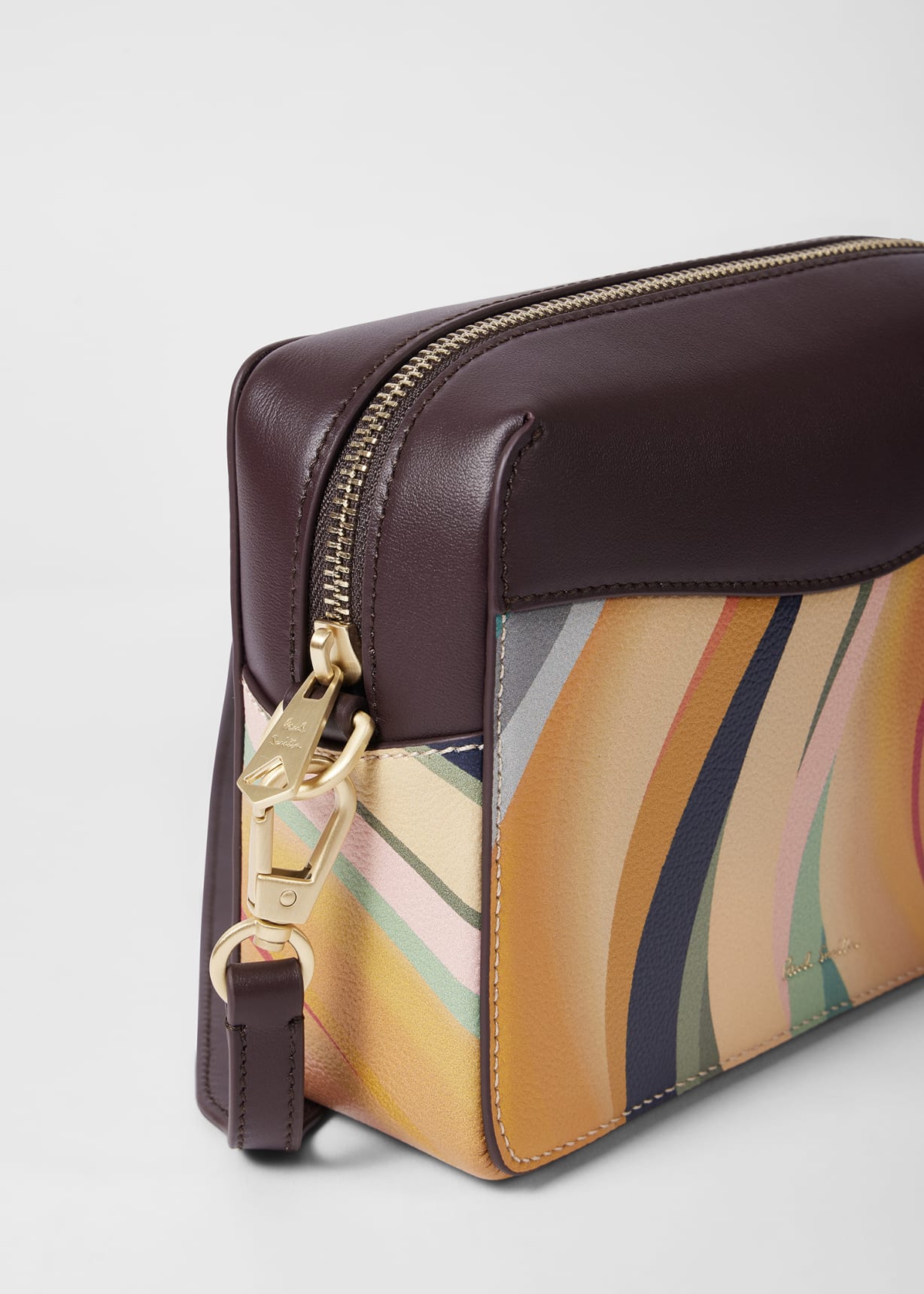 Women's 'Dusky Swirl' Leather Camera Bag