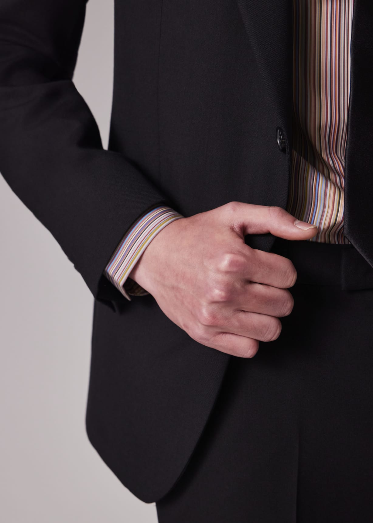 The Soho - Men's Tailored-Fit Black Wool 'A Suit To Travel