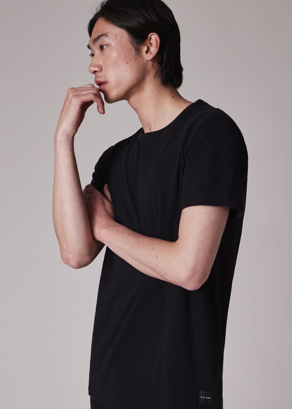 Men's Black Cotton T-Shirt