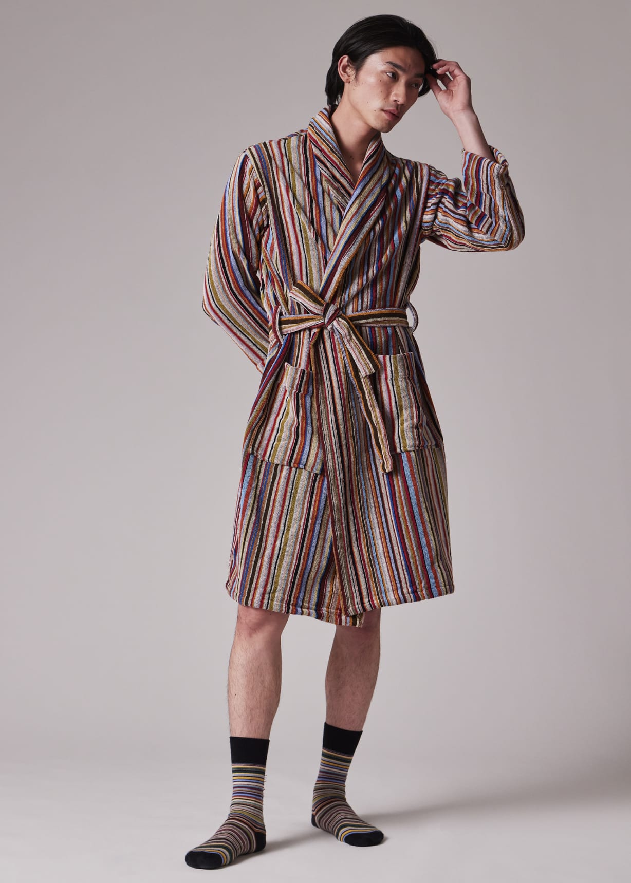 crayon halloween dress Cotton Bath Robe | Kimono Style | Cypress main image 1