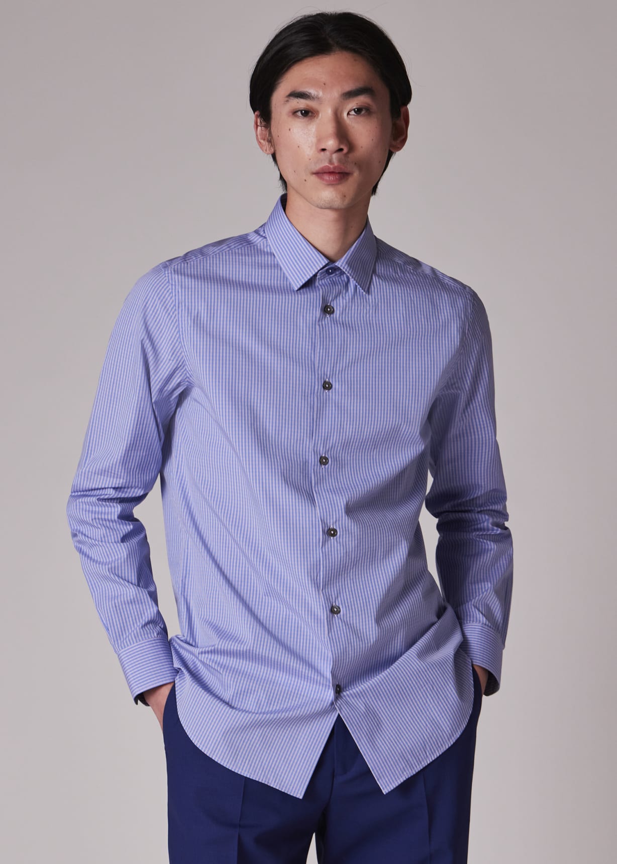 Men's Pink Slim Fit Gingham Check Casual Shirt main image 0