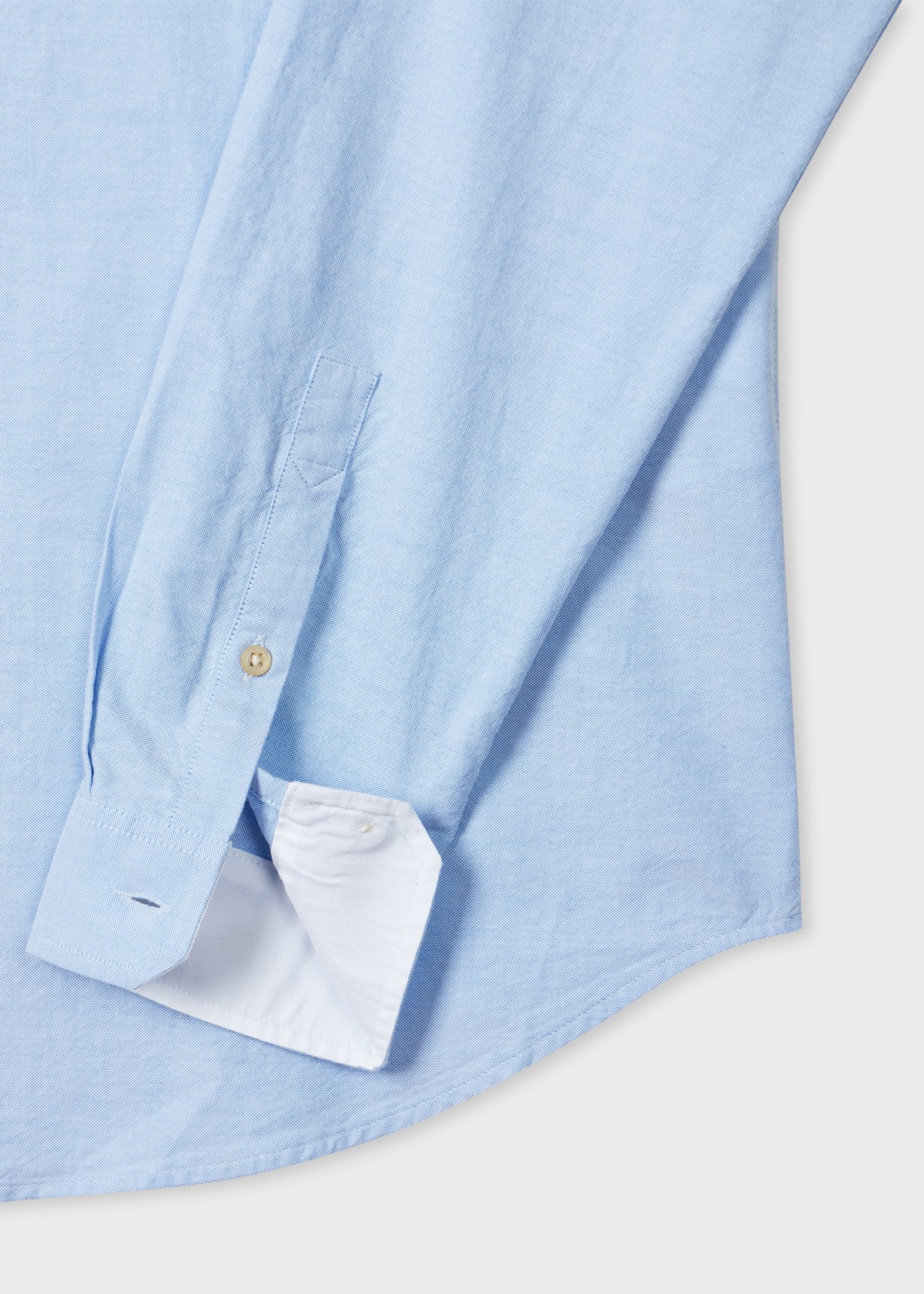 Men's Sky Blue Organic Cotton 'Broad Stripe Zebra' Shirt