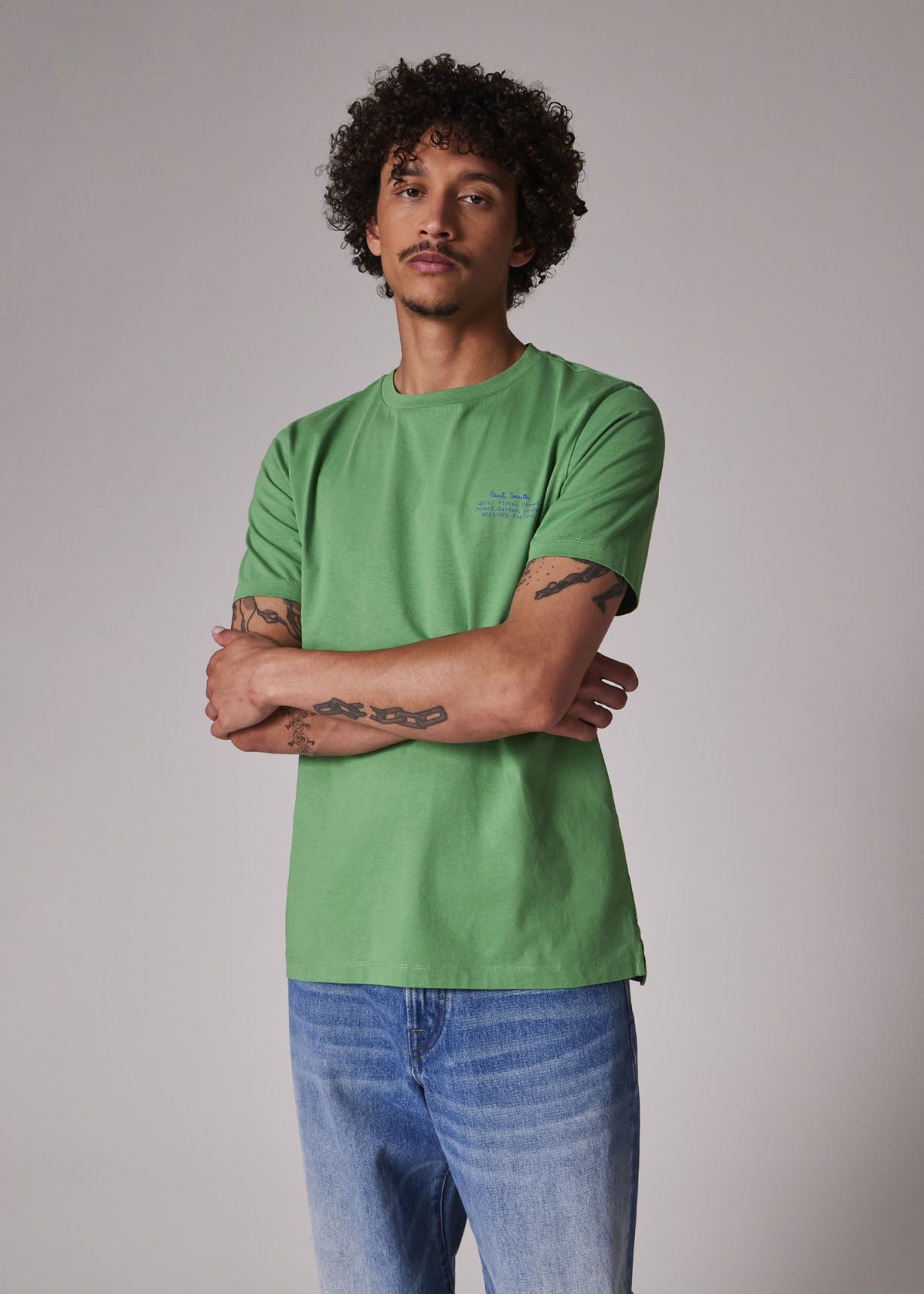 Tシャツ・カットソー PAUL SMITH Men T Shirts M1R747YP0265833 Green Men's Forest Green Organic Cotton Zebra Polo Shirt