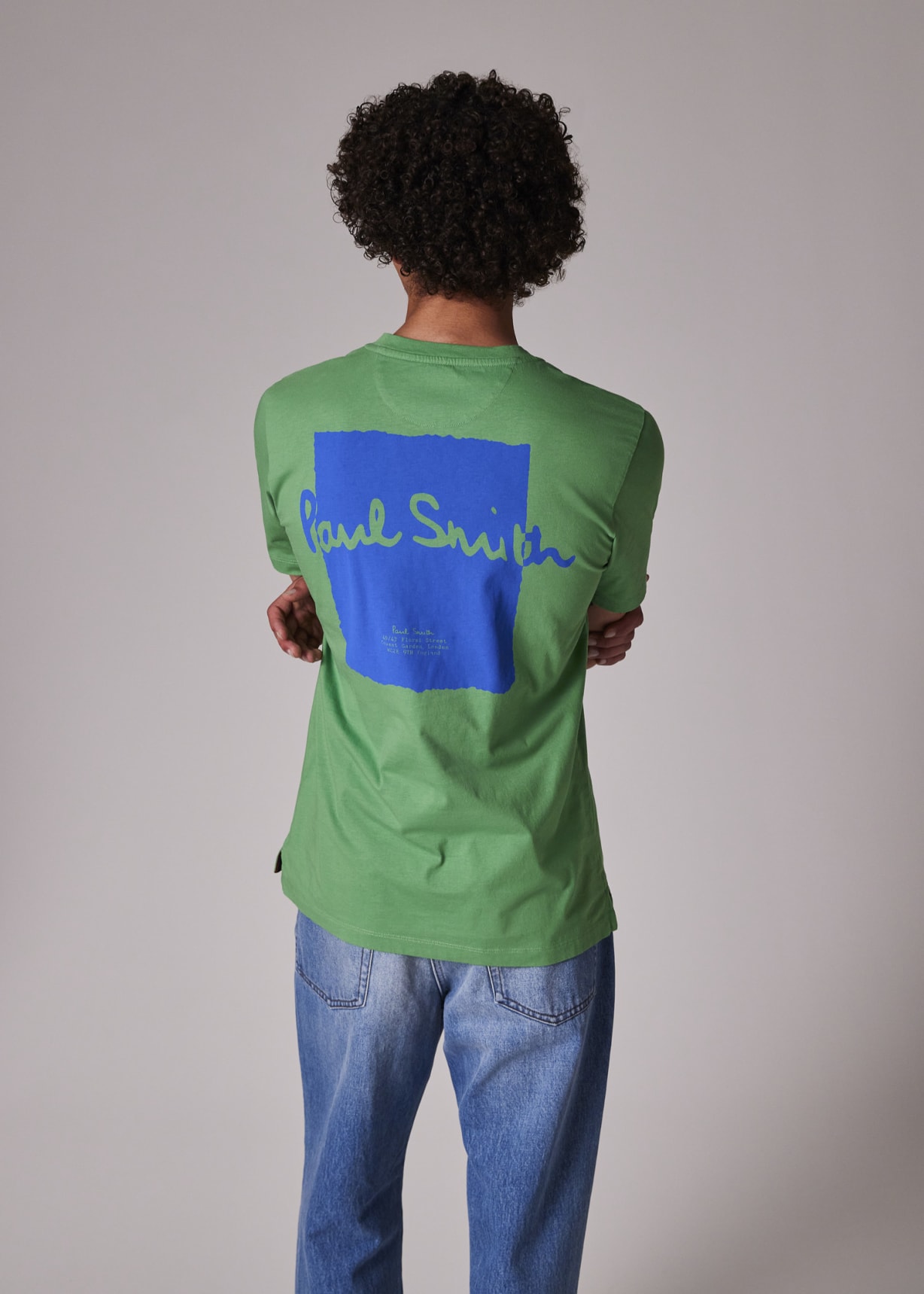 Men's Green Signature Logo Print T-Shirt