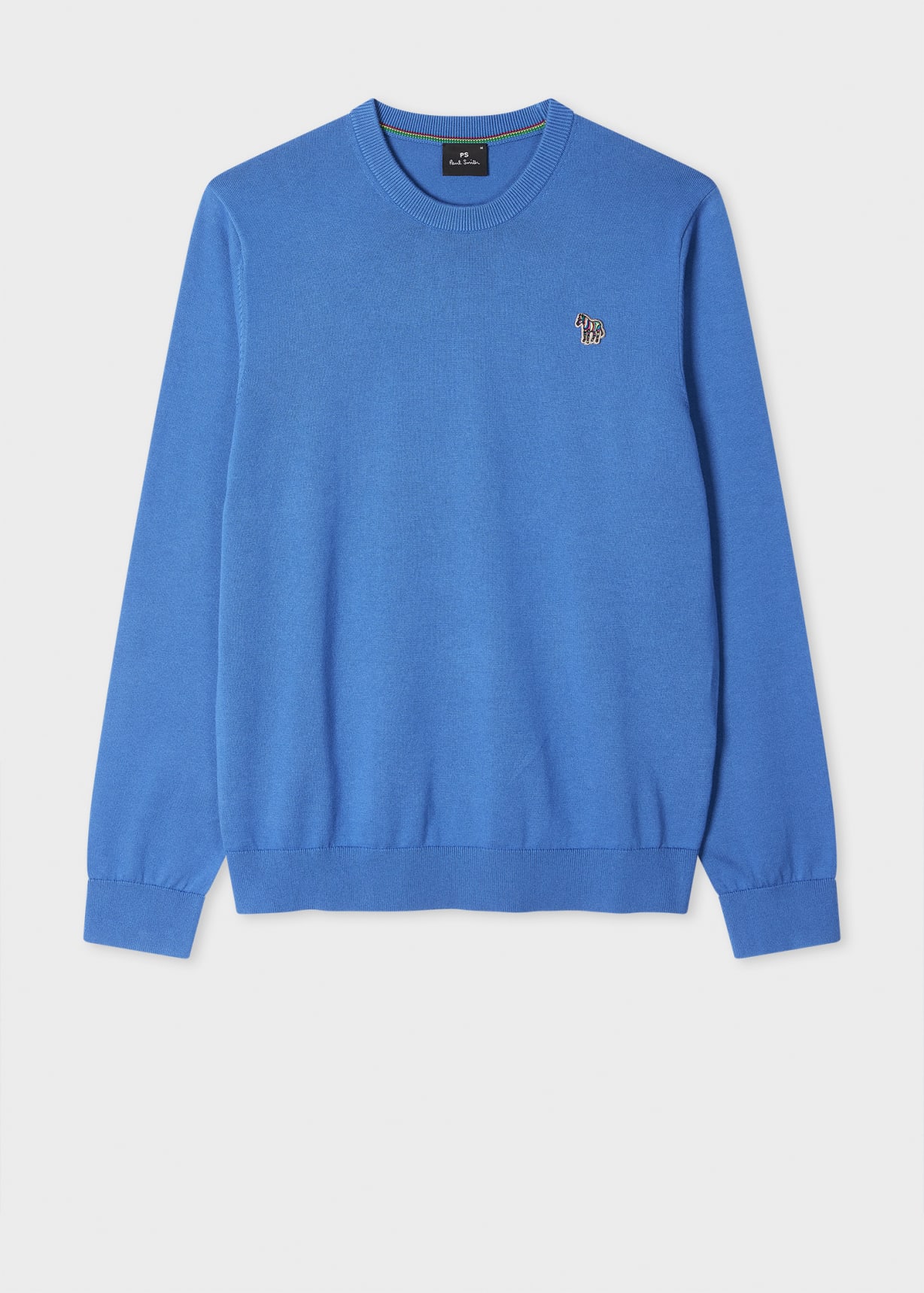 LIGHT KNIT LOGO SWEATER IN MAZARINE BLUE main image 0